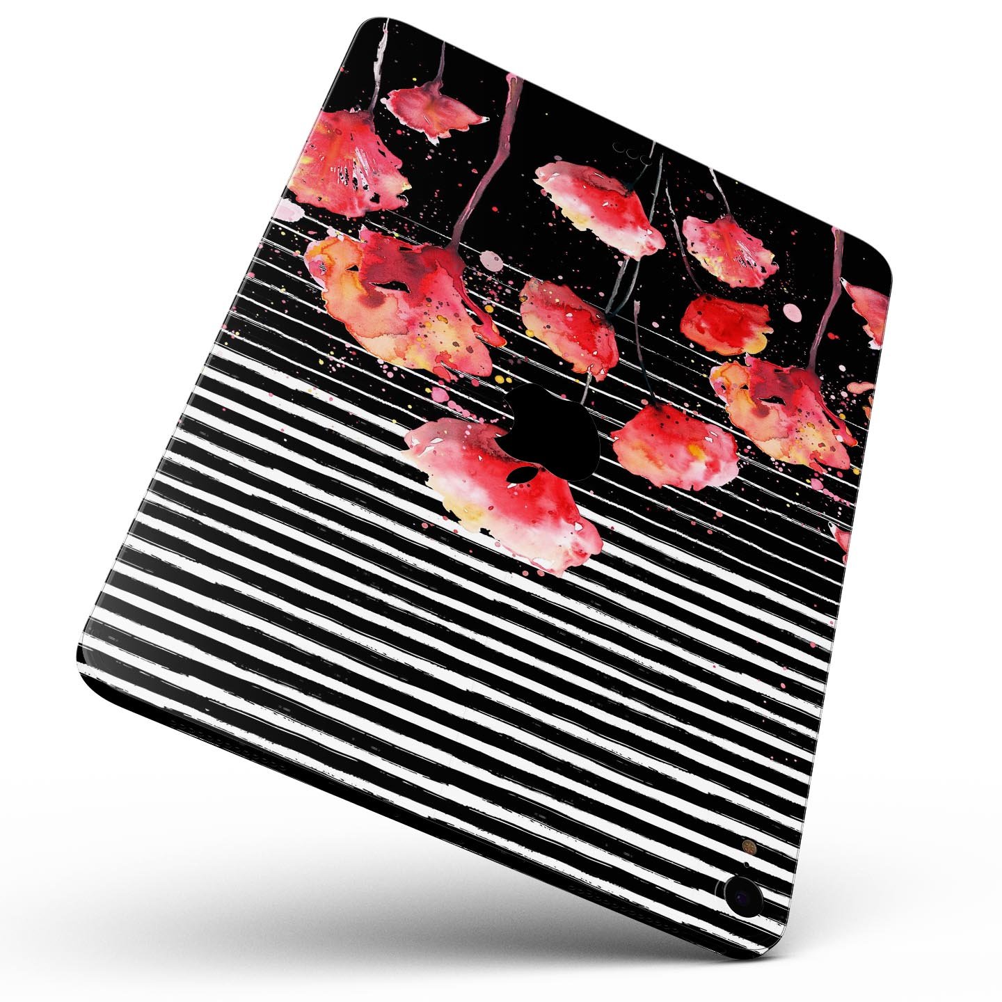 Karamfila Watercolo Poppies V7 skin decal for Apple devices, showcasing vibrant poppy design and ultra-thin protection.