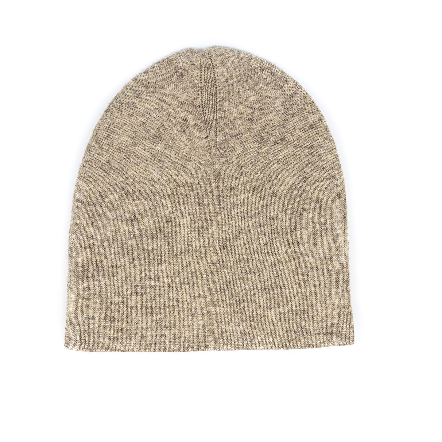 Luxuriöse hellgraue Kaschmirmütze Beanie, handgewebt in Nepal, aus 100% Kaschmir, leicht und unisex.