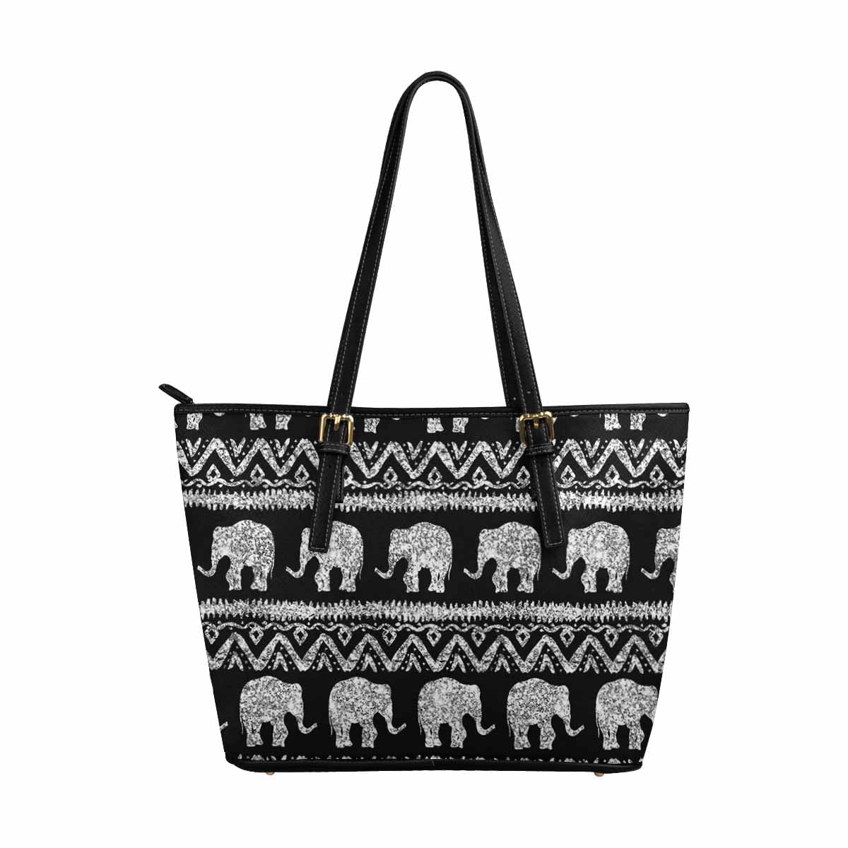 Large Leather Tote Shoulder Bag in elegant design, showcasing durable PU leather, spacious interior, and adjustable shoulder straps.