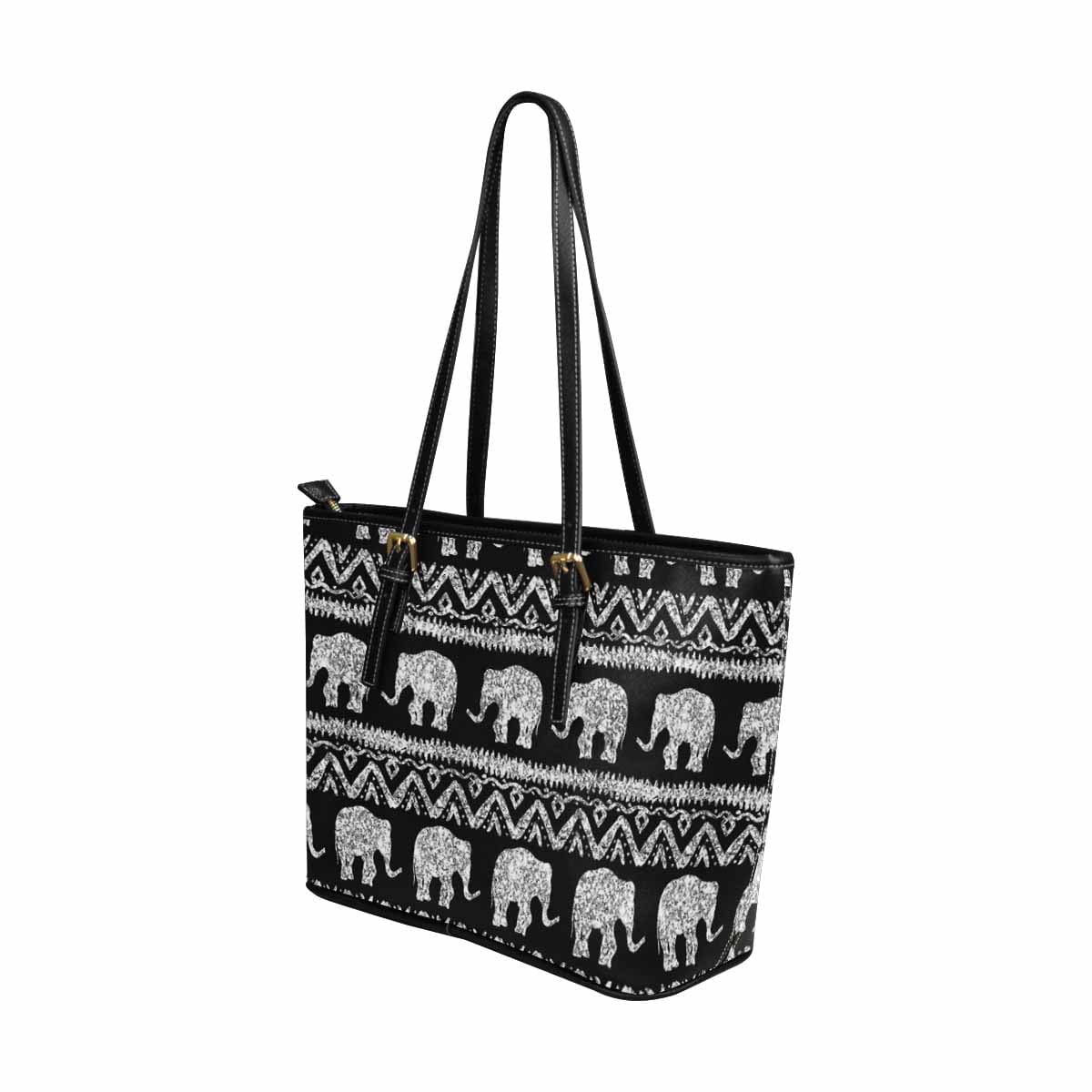 Large Leather Tote Shoulder Bag in elegant design, showcasing durable PU leather, spacious interior, and adjustable shoulder straps.