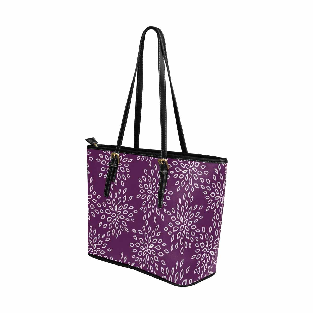 Large Leather Tote Shoulder Bag in elegant design, showcasing durable PU leather, spacious interior, and adjustable shoulder straps.