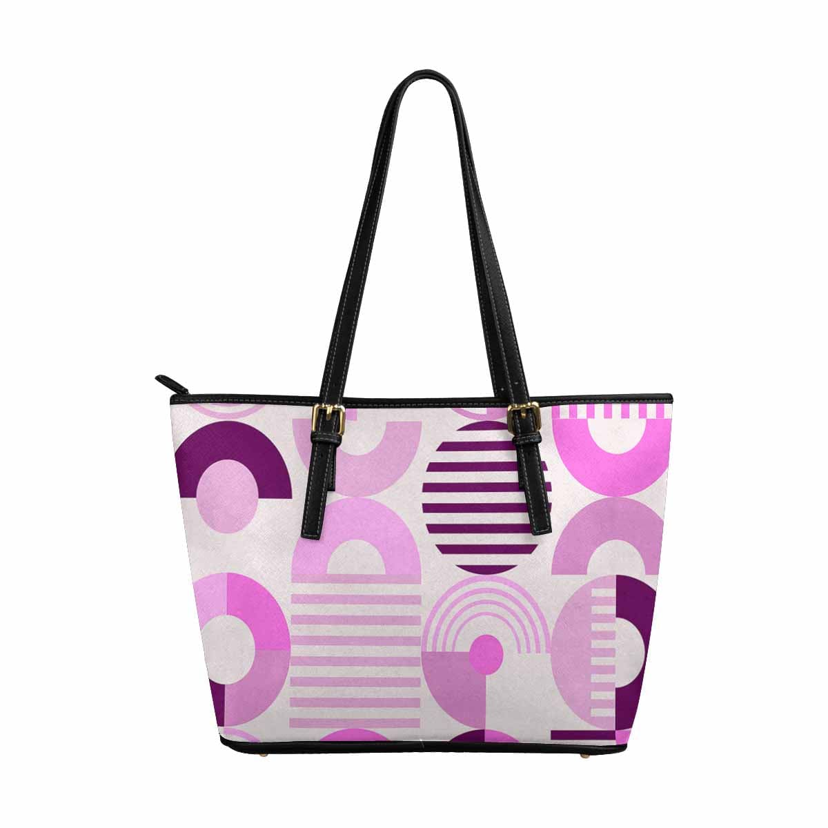 Large Leather Tote Shoulder Bag in multicolor, showcasing its spacious design and adjustable straps, perfect for everyday use.