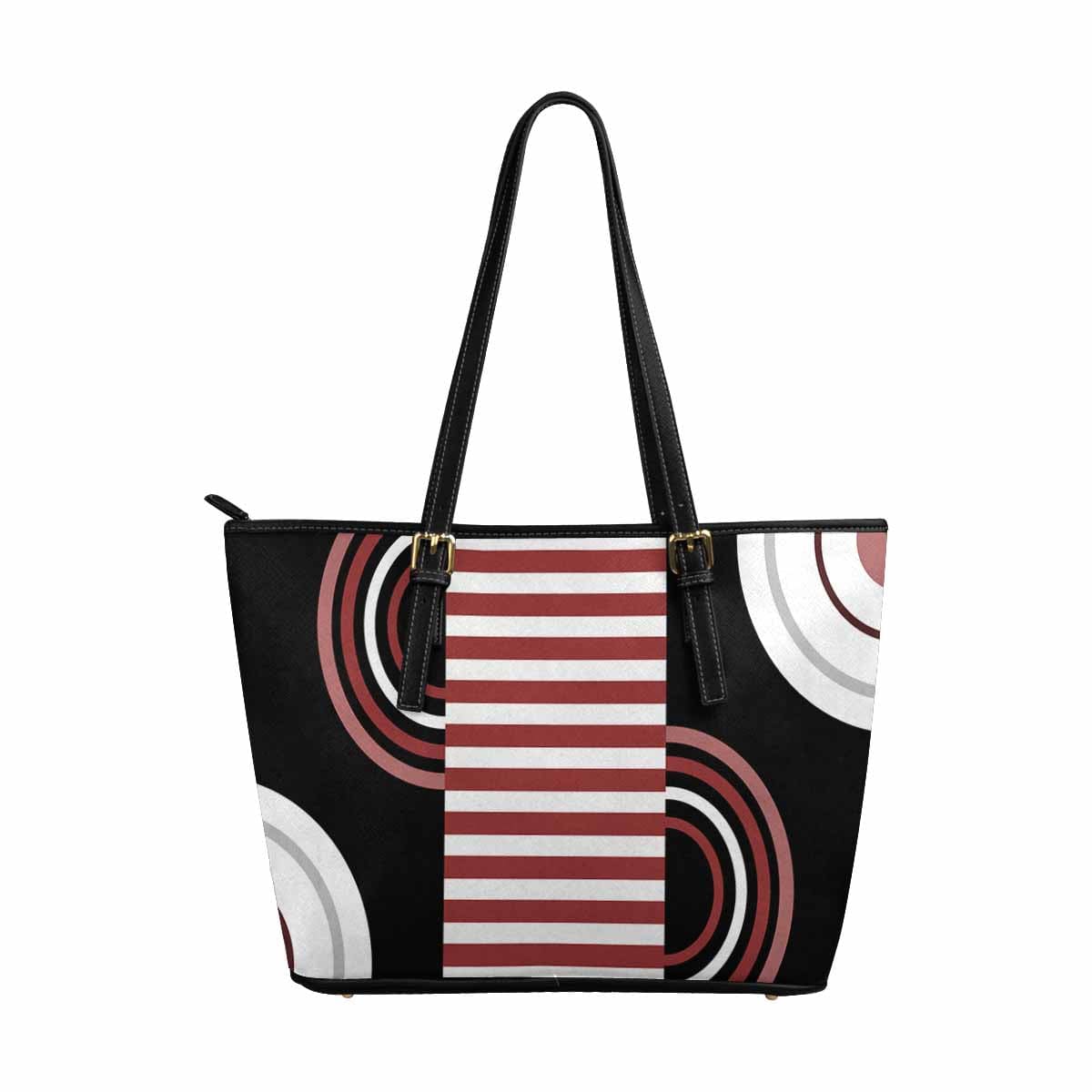 Large Leather Tote Shoulder Bag in multicolor, showcasing its spacious design and stylish appearance.