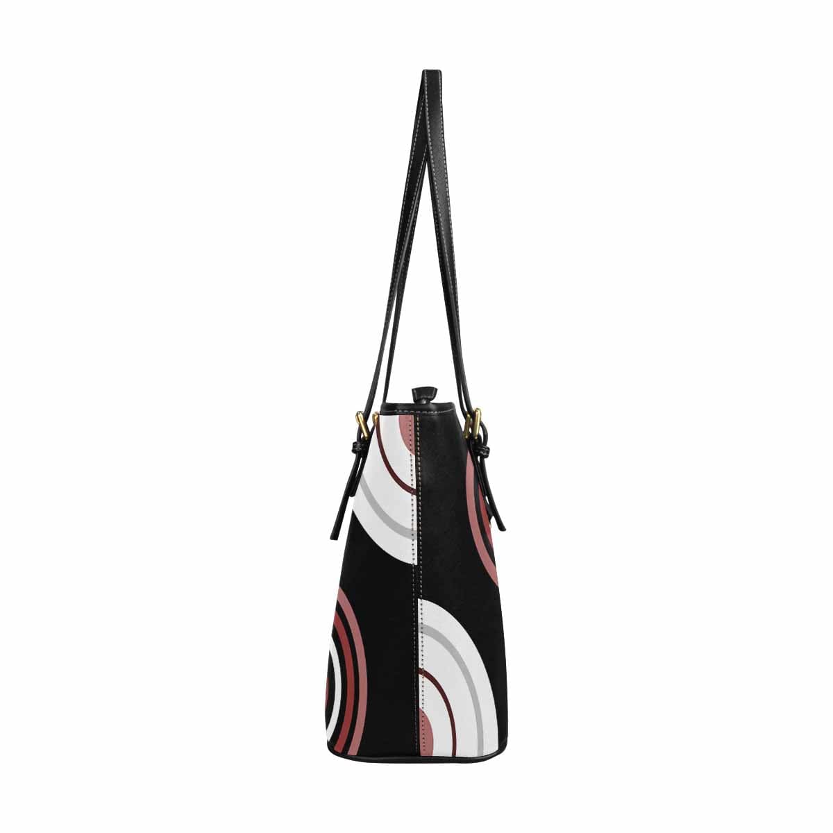 Large Leather Tote Shoulder Bag in multicolor, showcasing its spacious design and stylish appearance.