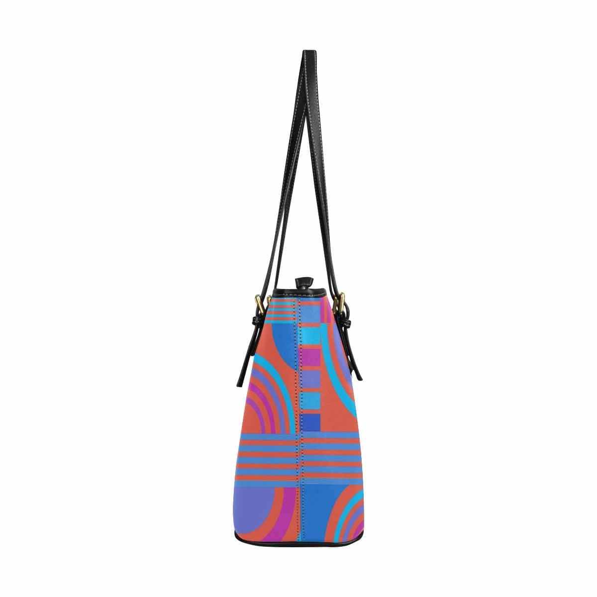 Large Leather Tote Shoulder Bag in multicolor, showcasing its spacious interior and stylish design, perfect for everyday use.