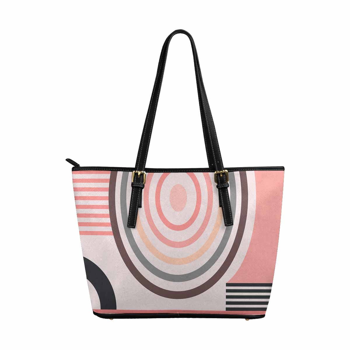 Large Leather Tote Shoulder Bag in multicolor, showcasing its spacious design and stylish appearance, perfect for everyday use.