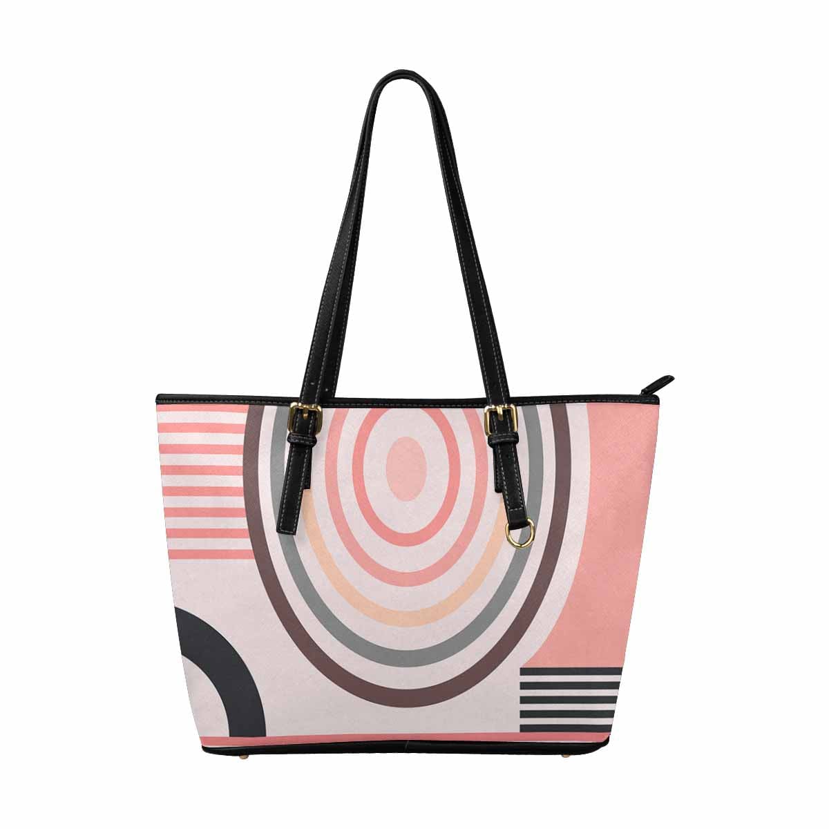 Large Leather Tote Shoulder Bag in multicolor, showcasing its spacious design and stylish appearance, perfect for everyday use.