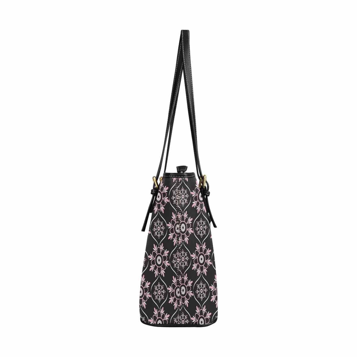 Large Leather Tote Shoulder Bag in multicolor, showcasing its spacious design and stylish appearance.