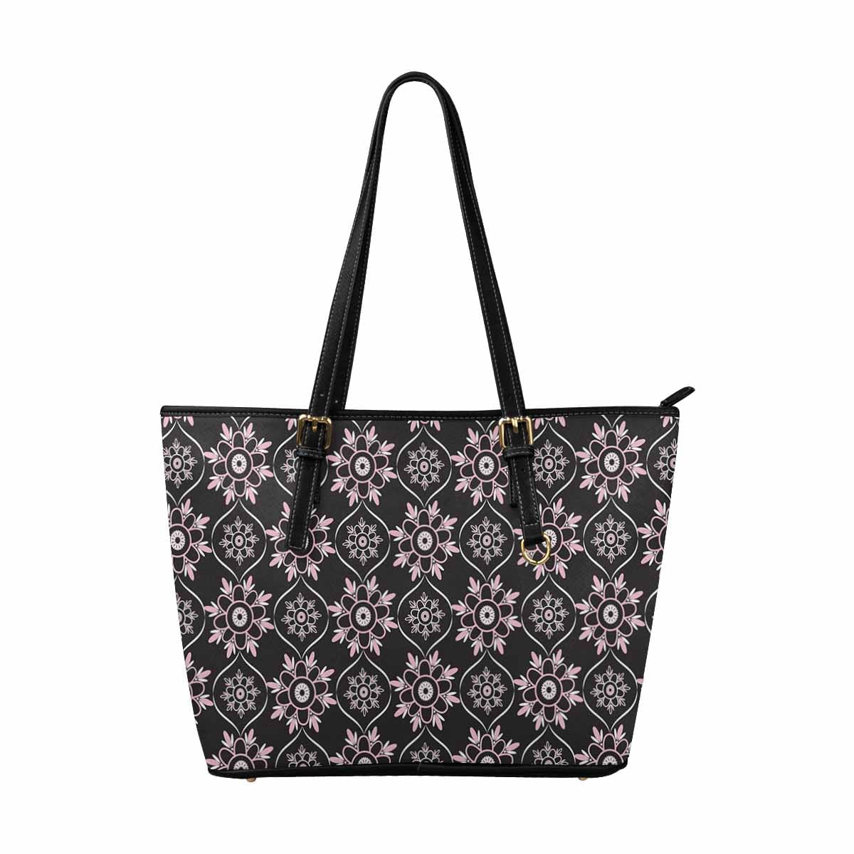 Large Leather Tote Shoulder Bag in multicolor, showcasing its spacious design and stylish appearance.