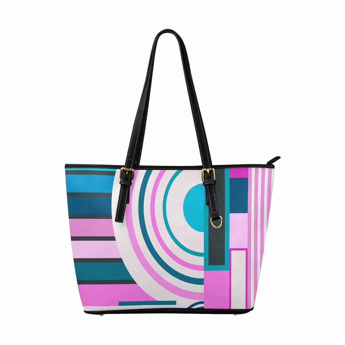 Large Leather Tote Shoulder Bag in multicolor, showcasing its spacious design and stylish appearance, perfect for everyday use.