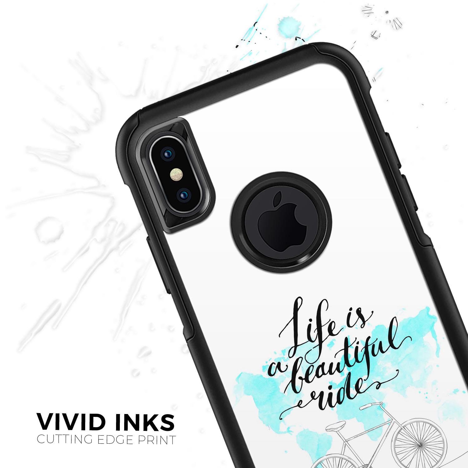 Life is a Beautiful Ride v2 Skin Kit for iPhone OtterBox Cases featuring vibrant graphics and a sleek design.