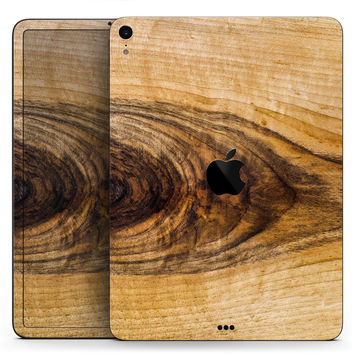 Light Knotted Woodgrain Full Body Skin Decal for Apple iPad Pro, showcasing a stylish woodgrain design with a smooth finish.