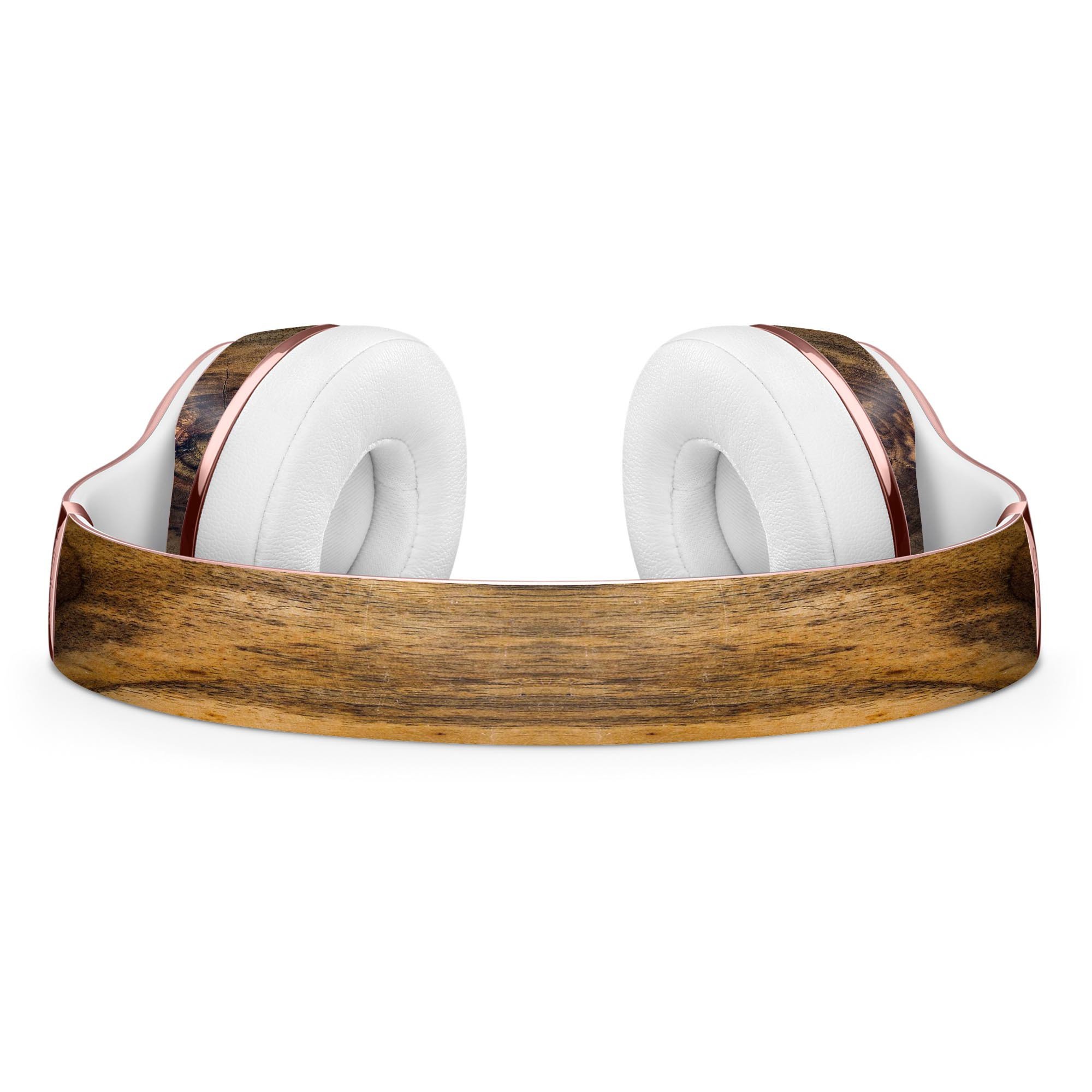 Light Knotted Woodgrain Skin Kit for Beats by Dre Solo 3, showcasing a stylish woodgrain design that fits perfectly on the headphones.