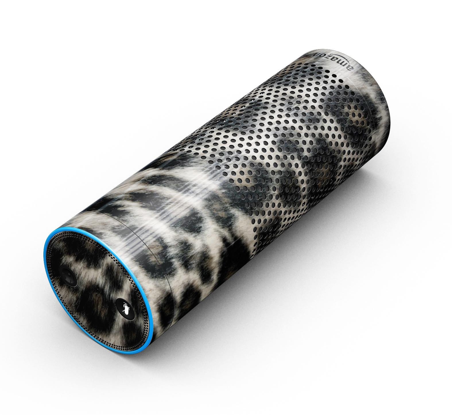 Light Leopard Fur skin kit for Amazon Echo, showcasing a stylish design with full-body coverage.