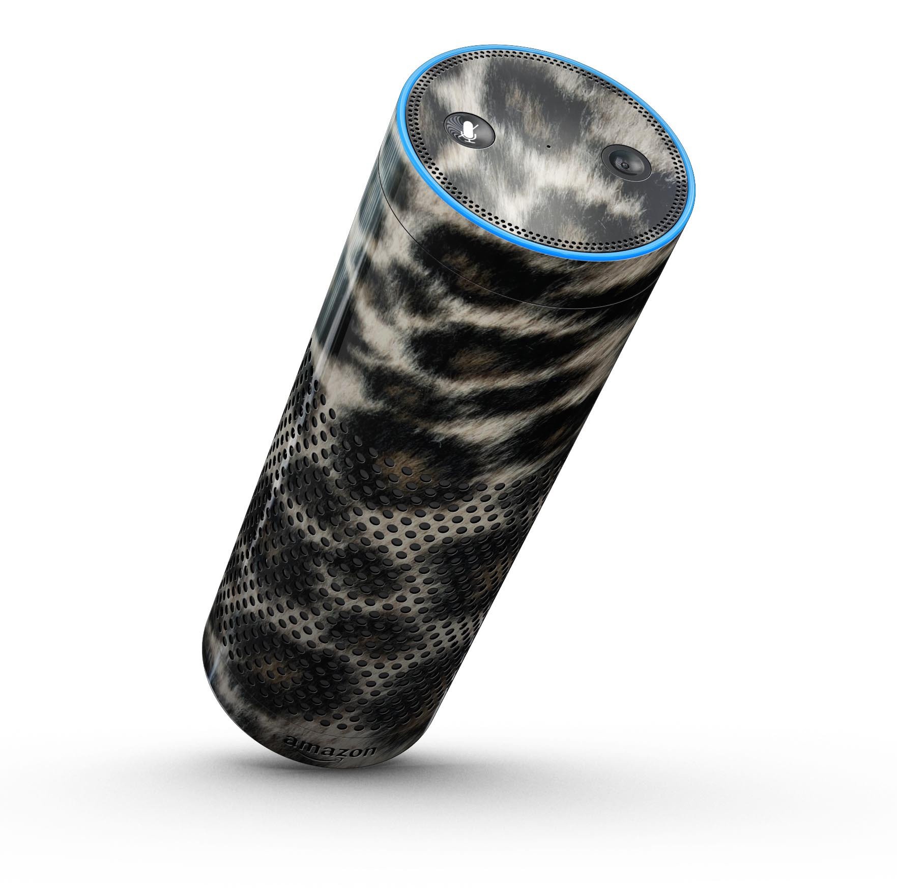 Light Leopard Fur skin kit for Amazon Echo, showcasing a stylish design with full-body coverage.
