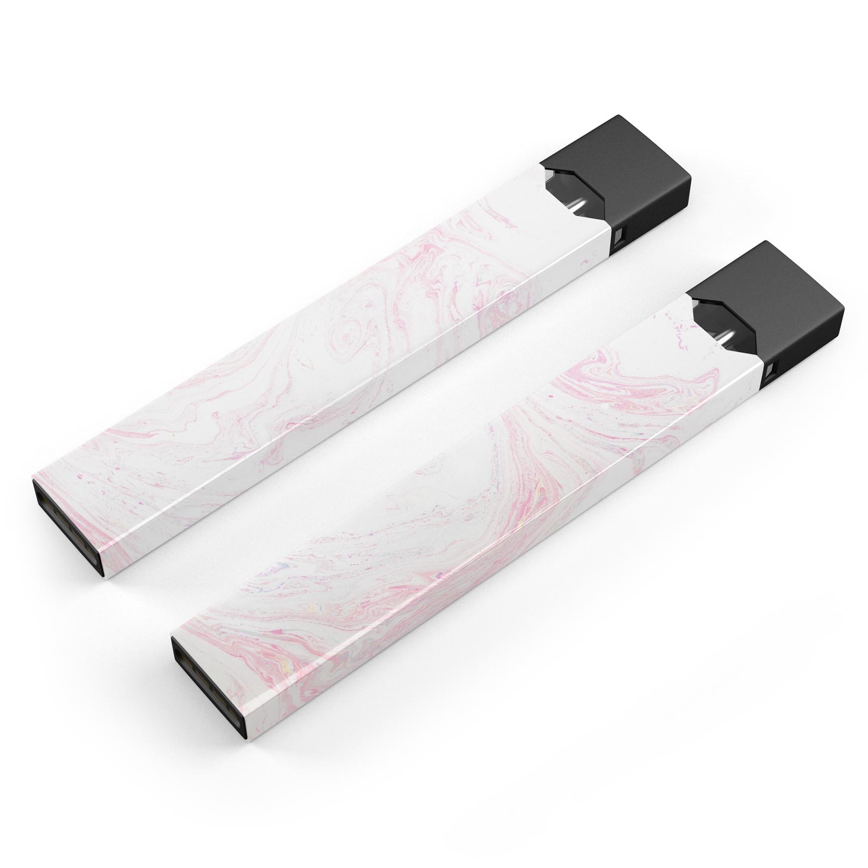 Light Pink Textured Marble skin-wrap for JUUL vaping device, showcasing its stylish design and protective features.