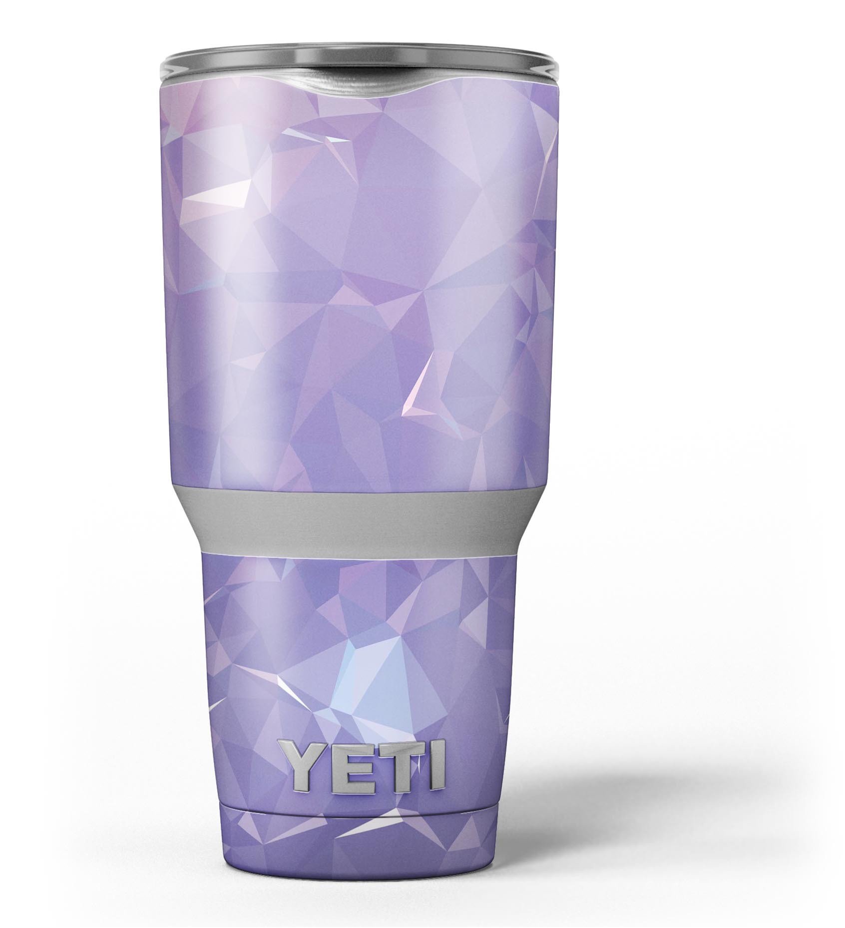 Light Purple Geometric V13 skin decal vinyl wrap kit for Yeti Coolers, showcasing a stylish design and premium quality.