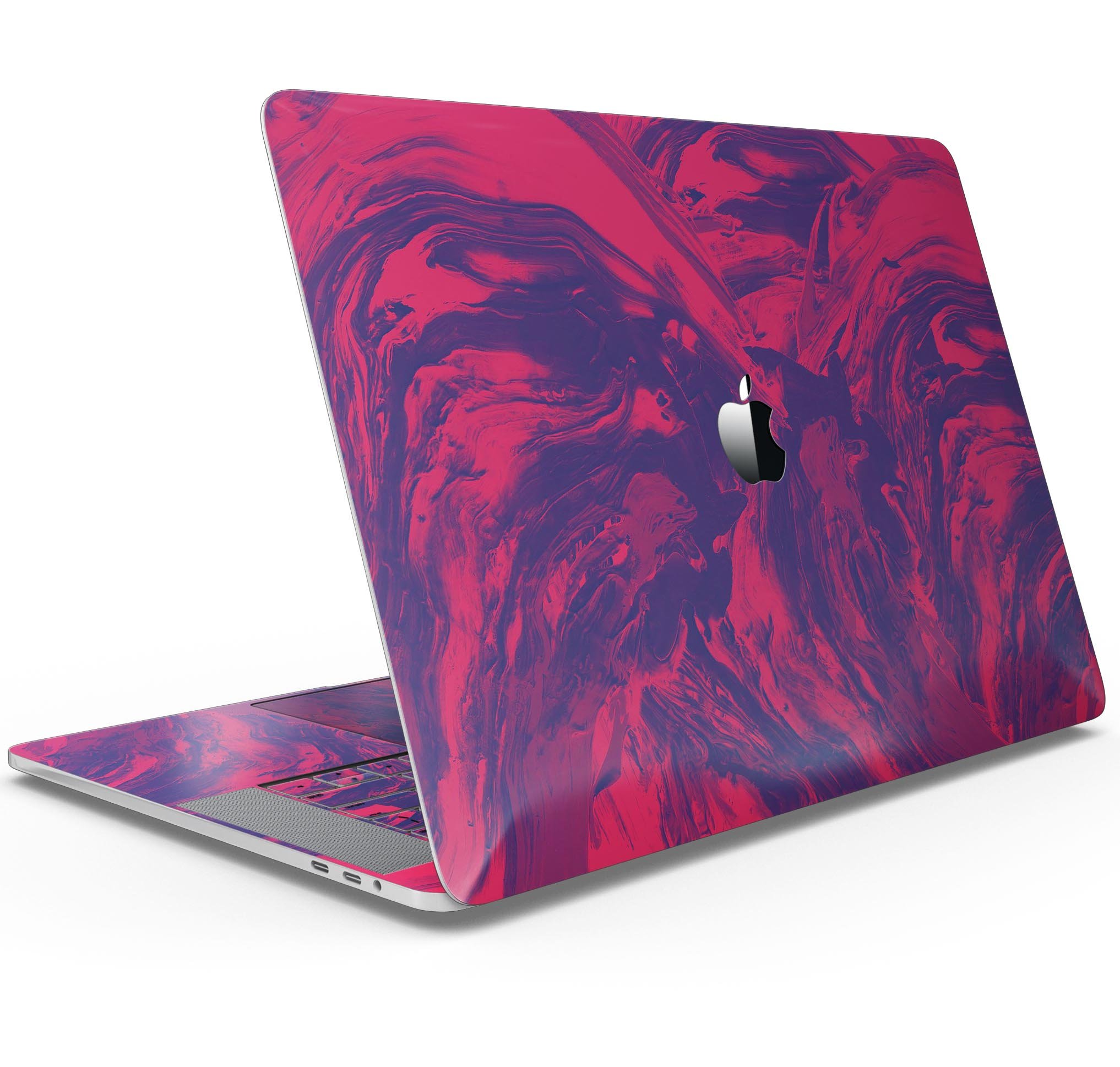 Liquid Abstract Paint Remix V11 skin decal wrap kit for MacBook, showcasing vibrant abstract design and premium vinyl material.