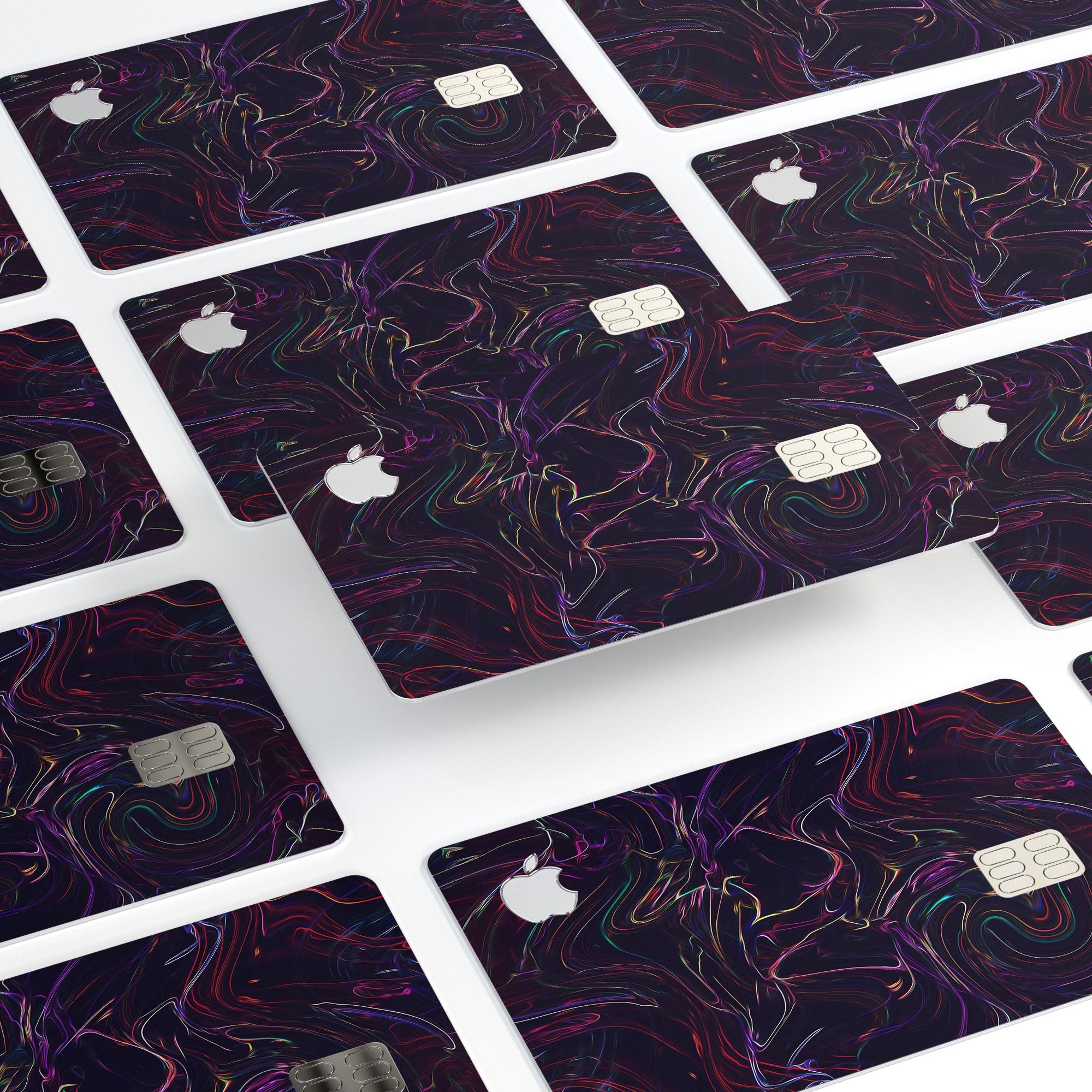 Liquid Abstract Paint Remix V26 skin for Apple Card, showcasing premium vinyl design with bubble-free installation.