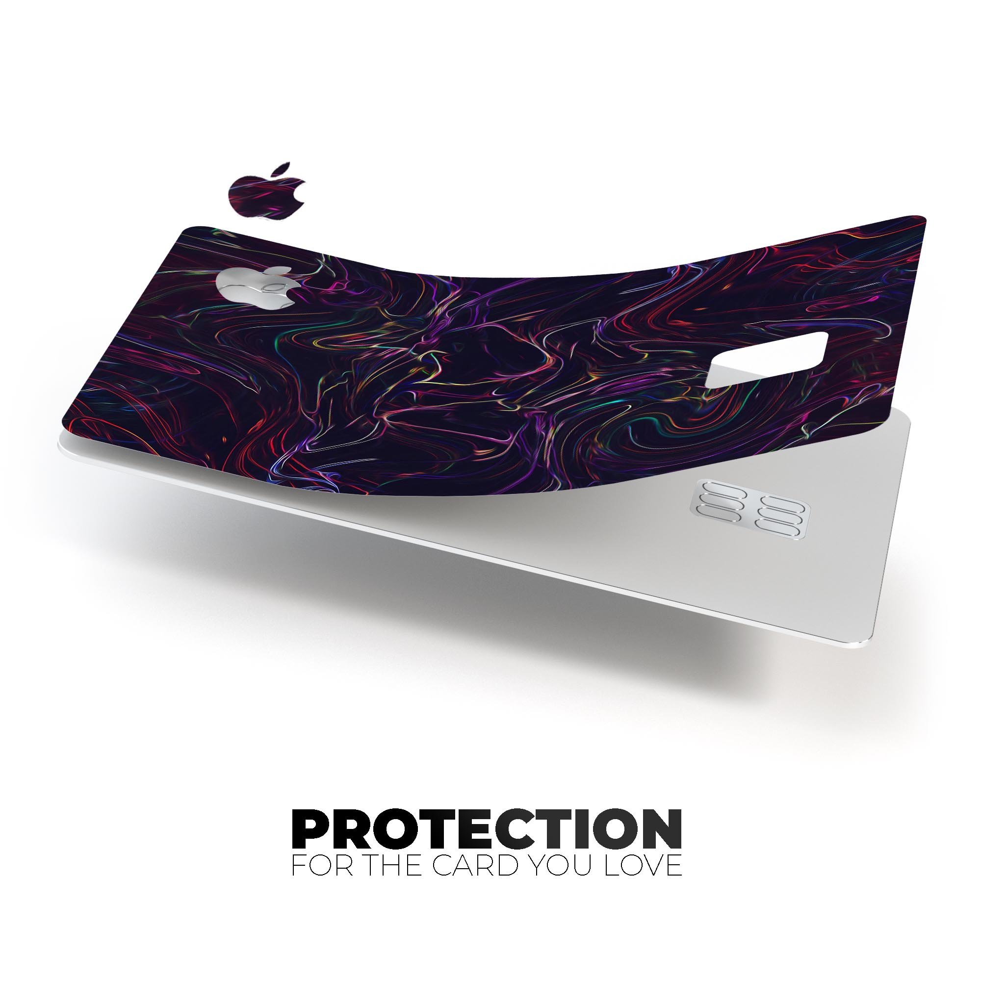Liquid Abstract Paint Remix V26 skin for Apple Card, showcasing premium vinyl design with bubble-free installation.