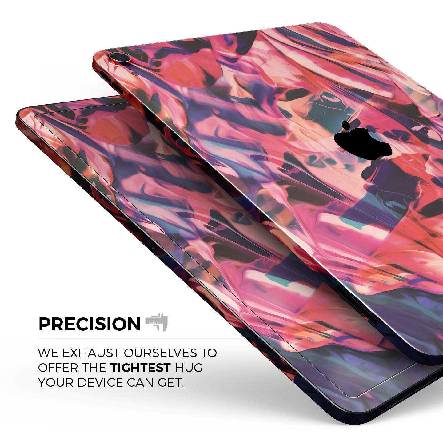 Liquid Abstract Paint Remix V35 full body skin decal for Apple devices, showcasing vibrant abstract design and premium 3M material.