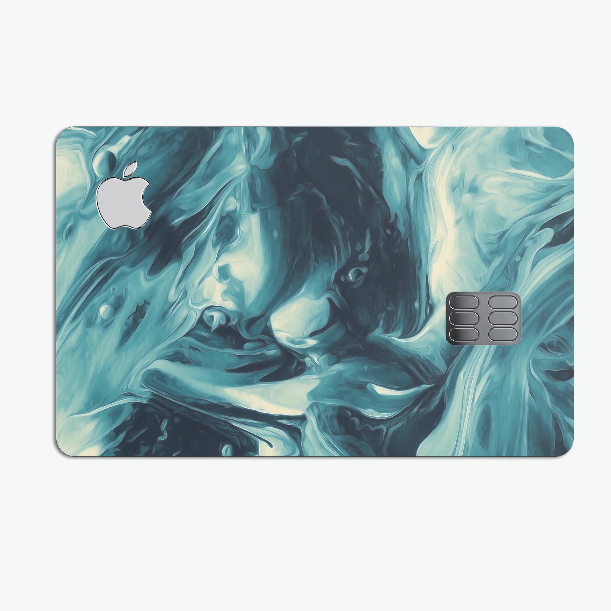 Liquid Abstract Paint Remix V37 skin for Apple Card, showcasing premium vinyl design with ultra-gloss finish.