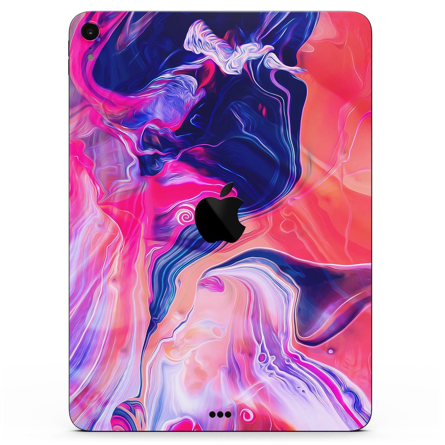 Liquid Abstract Paint Remix V44 full body skin decal for Apple devices, showcasing vibrant abstract design and premium 3M material.