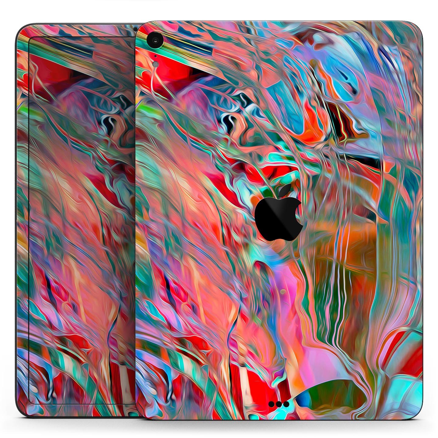 Liquid Abstract Paint Remix V45 full body skin decal for Apple devices, showcasing vibrant abstract design and premium 3M material.