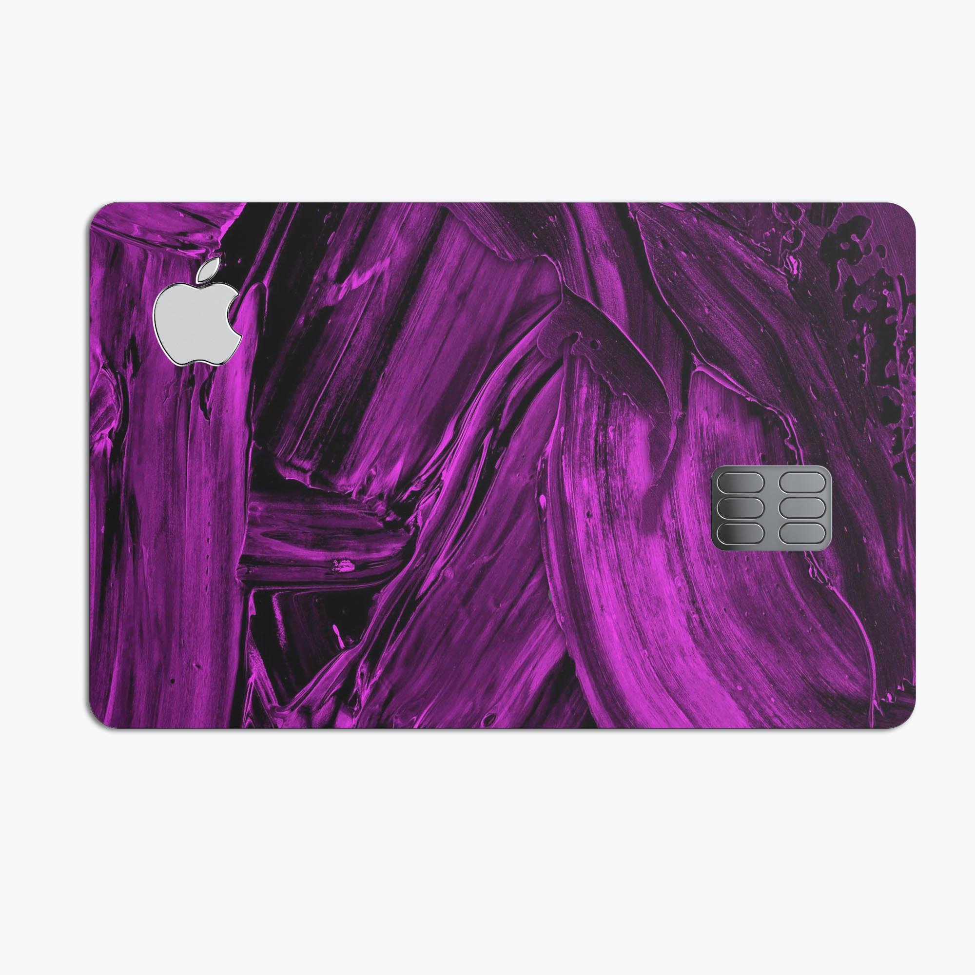 Liquid Abstract Paint Remix V48 skin for Apple Card, showcasing premium vinyl design with bubble-free installation.