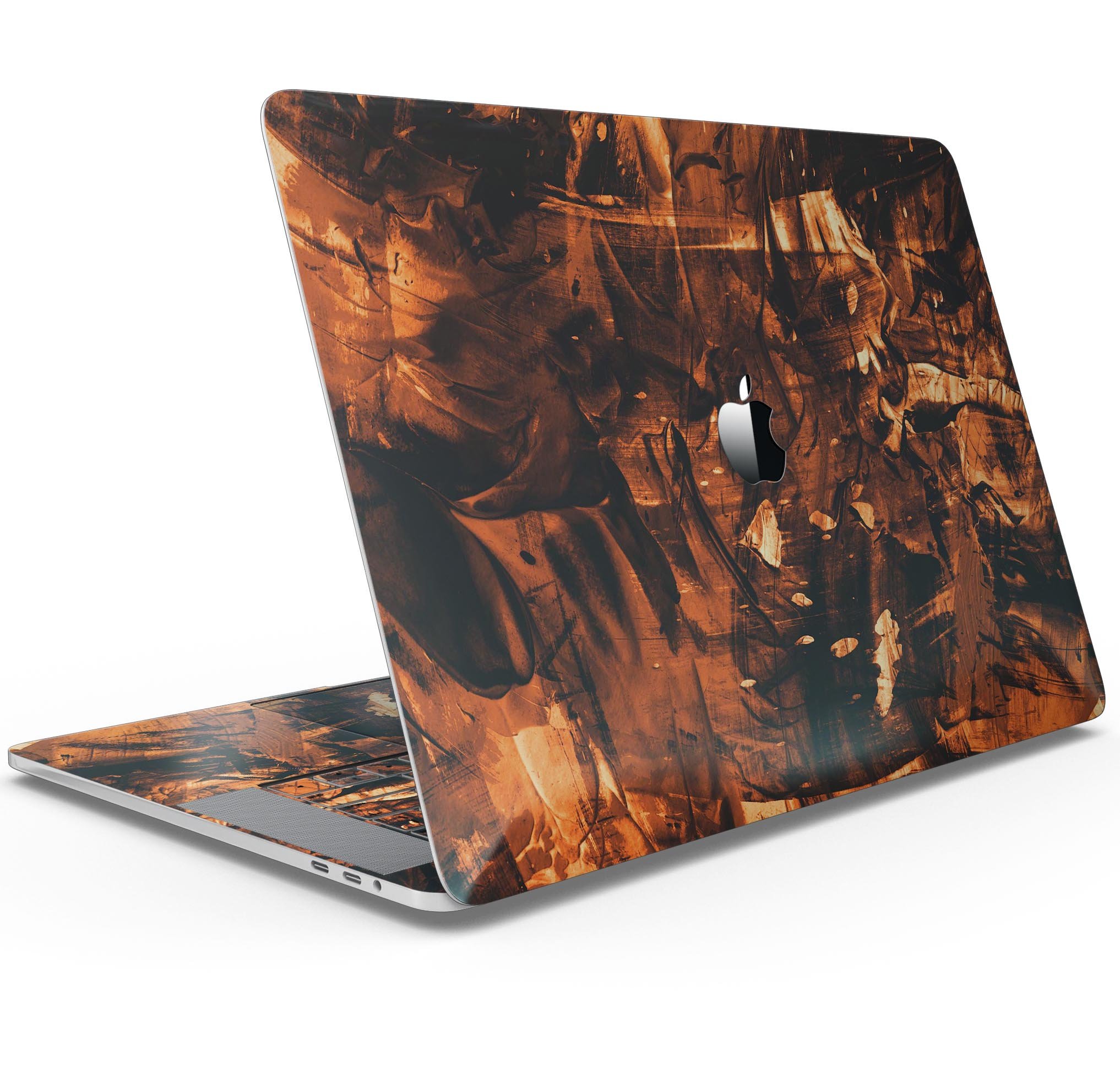 Liquid Abstract Paint Remix V49 skin decal wrap kit for MacBook, showcasing vibrant colors and a sleek design.