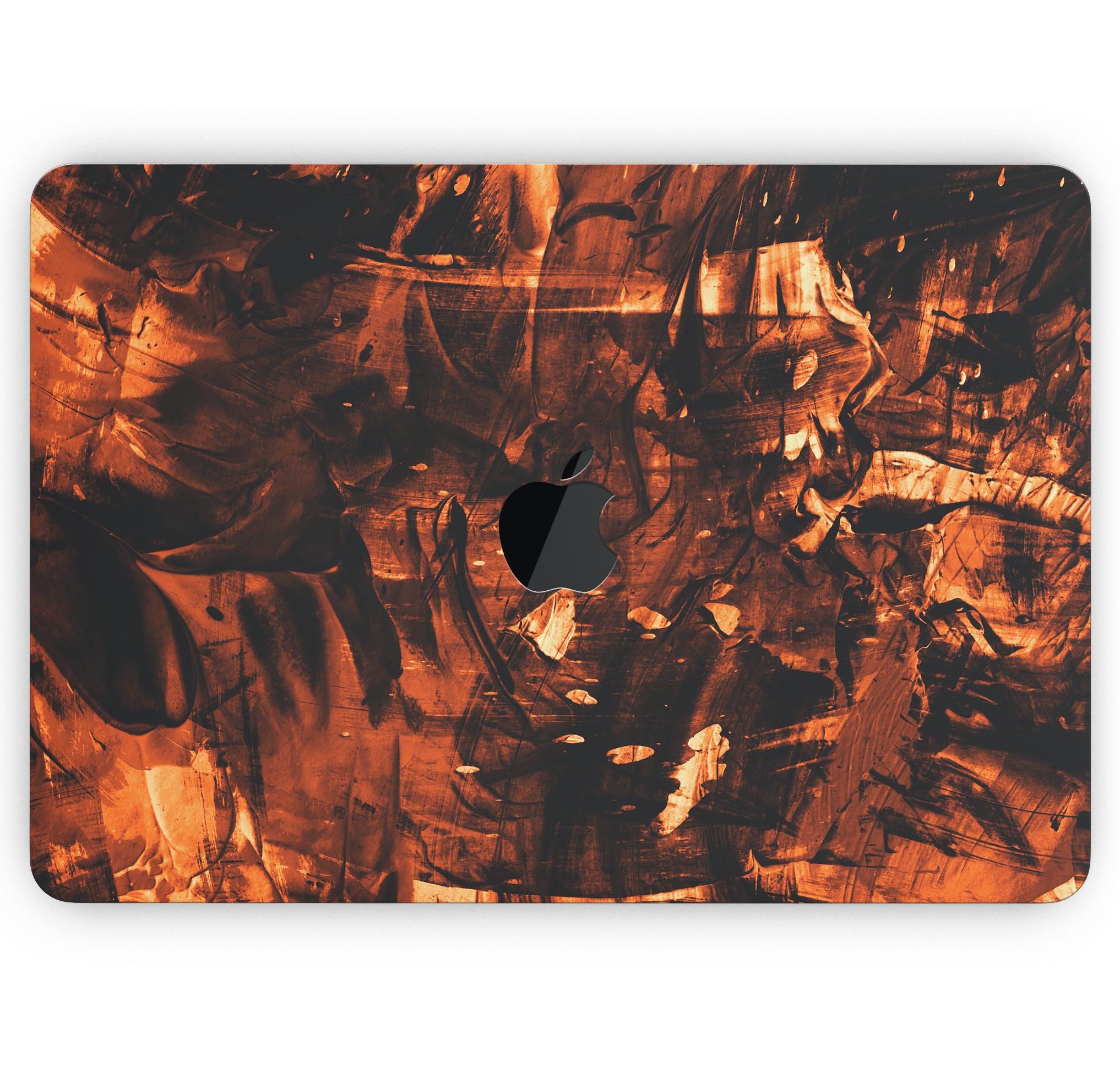 Liquid Abstract Paint Remix V49 skin decal wrap kit for MacBook, showcasing vibrant colors and a sleek design.