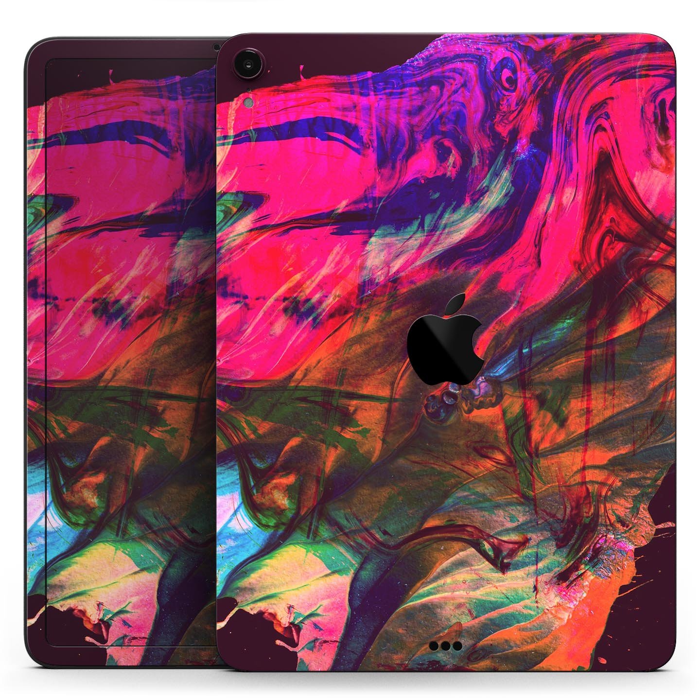 Liquid Abstract Paint Remix V52 skin decal for Apple devices, showcasing vibrant abstract design and premium 3M material.