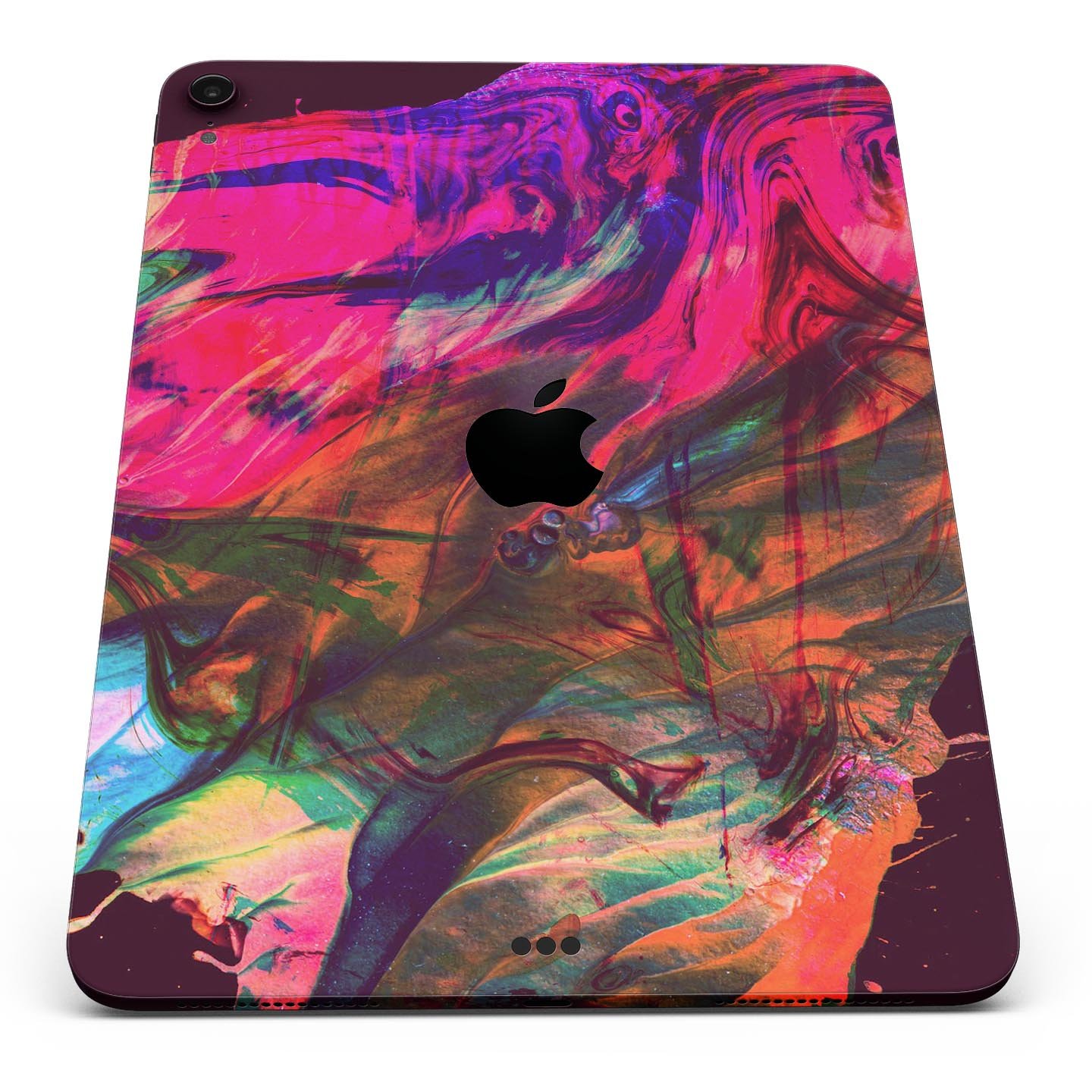 Liquid Abstract Paint Remix V52 skin decal for Apple devices, showcasing vibrant abstract design and premium 3M material.
