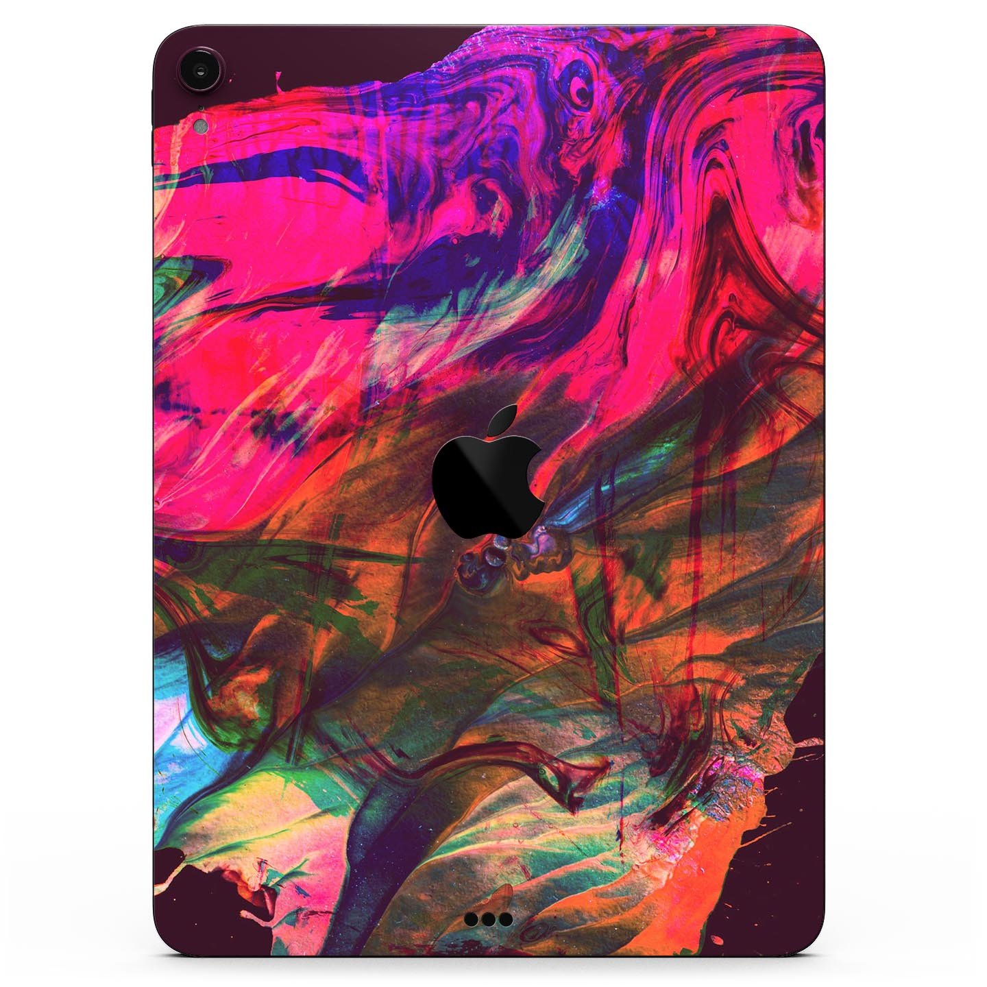 Liquid Abstract Paint Remix V52 skin decal for Apple devices, showcasing vibrant abstract design and premium 3M material.