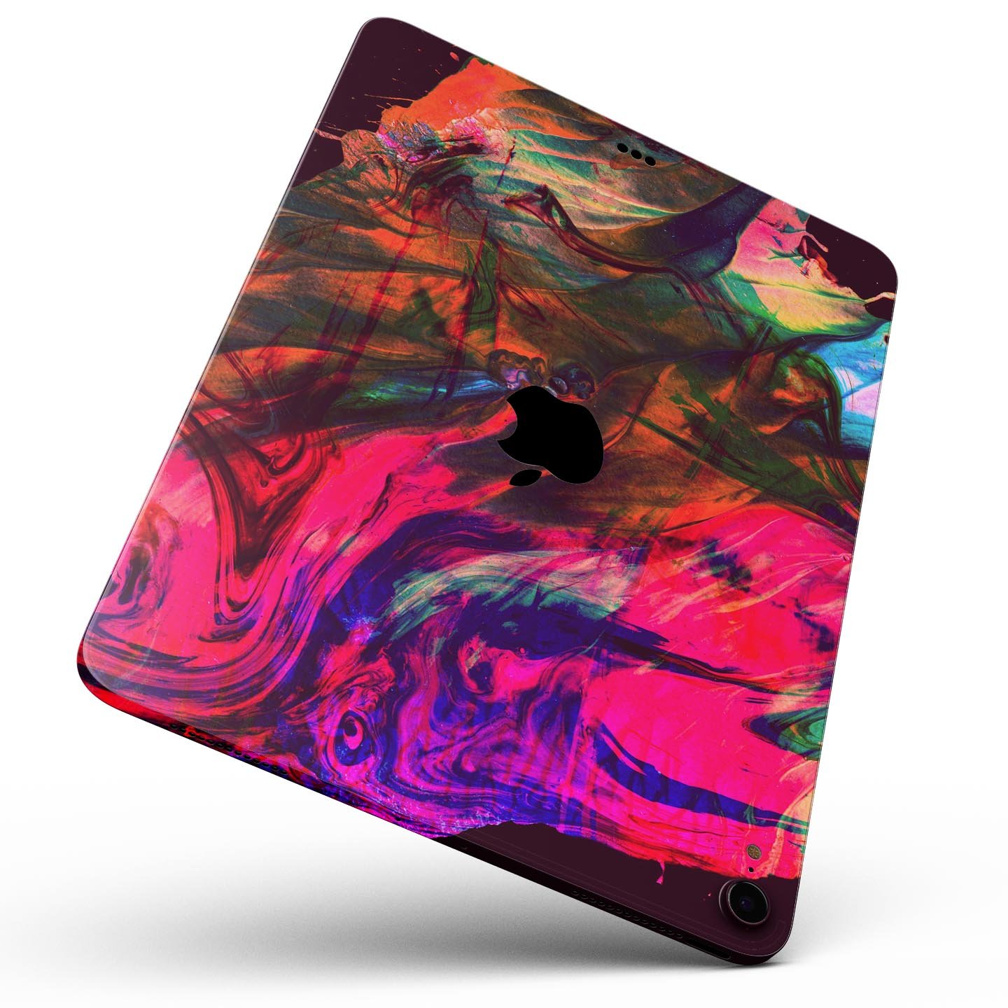 Liquid Abstract Paint Remix V52 skin decal for Apple devices, showcasing vibrant abstract design and premium 3M material.