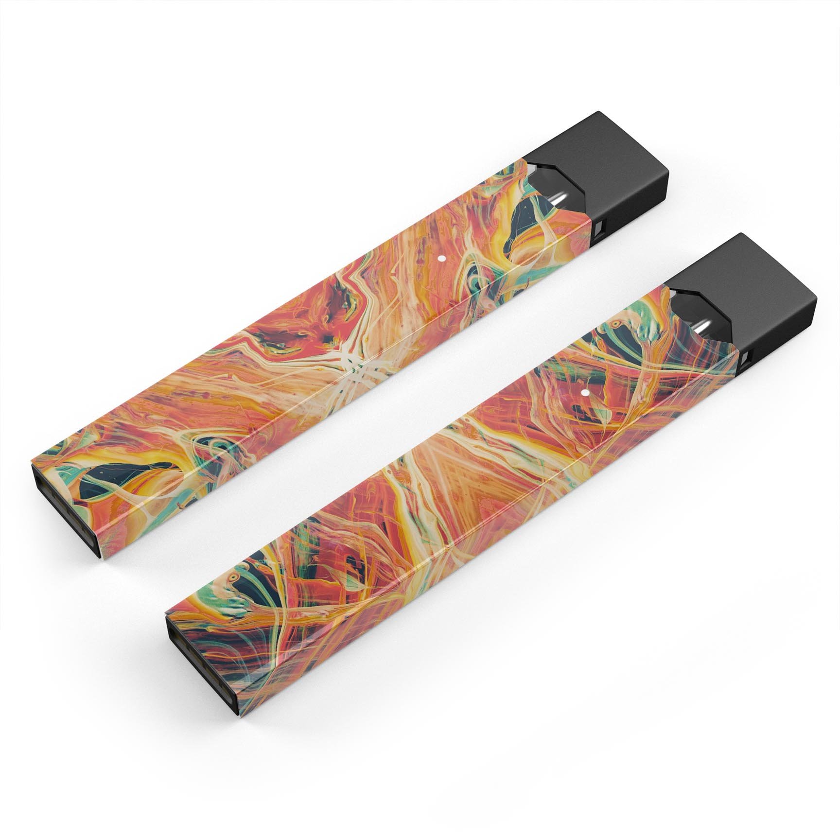 Liquid Abstract Paint Remix V59 skin-wrap for JUUL device, featuring vibrant abstract design and premium protective layer.
