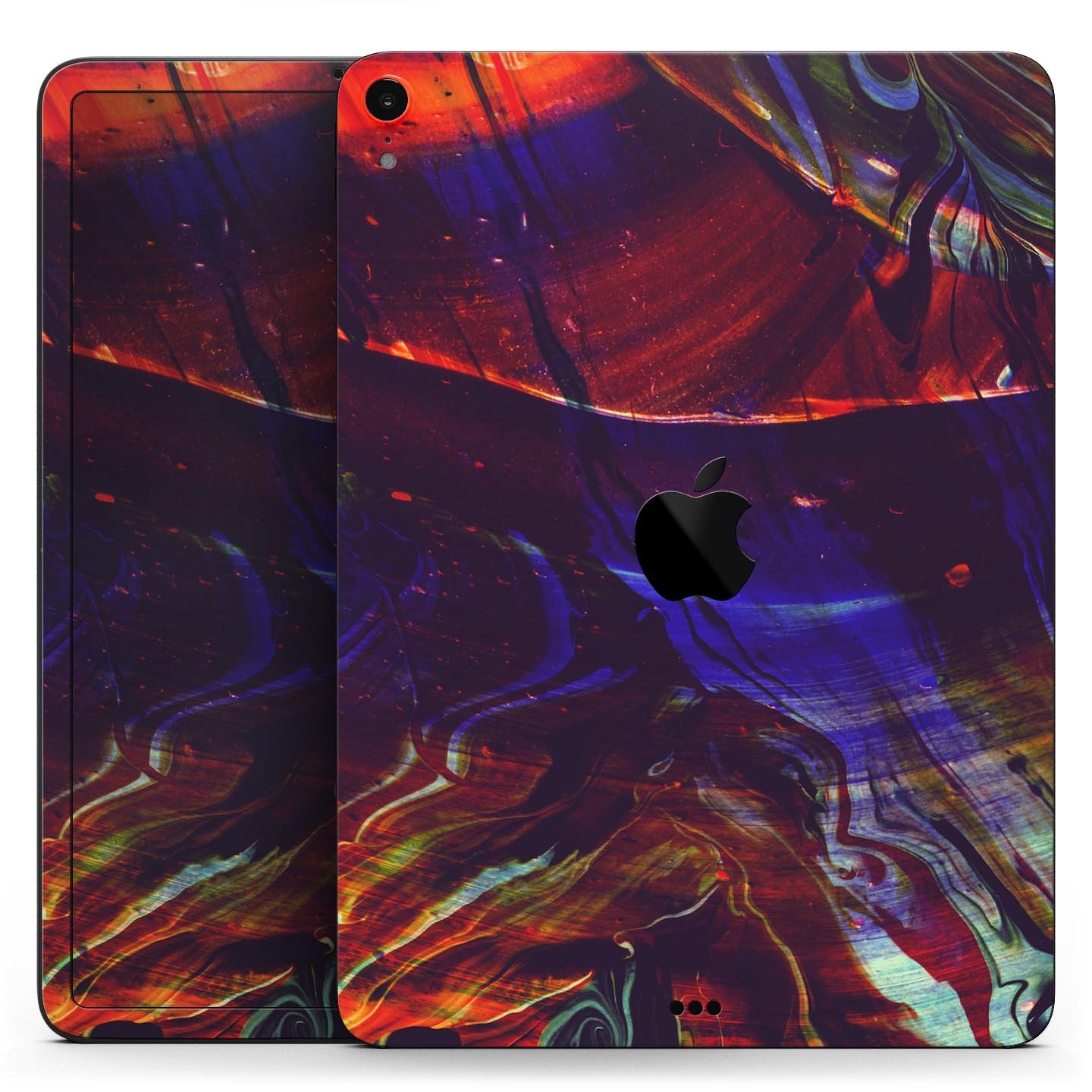 Liquid Abstract Paint Remix V66 full body skin decal for Apple devices, showcasing vibrant colors and a sleek design.