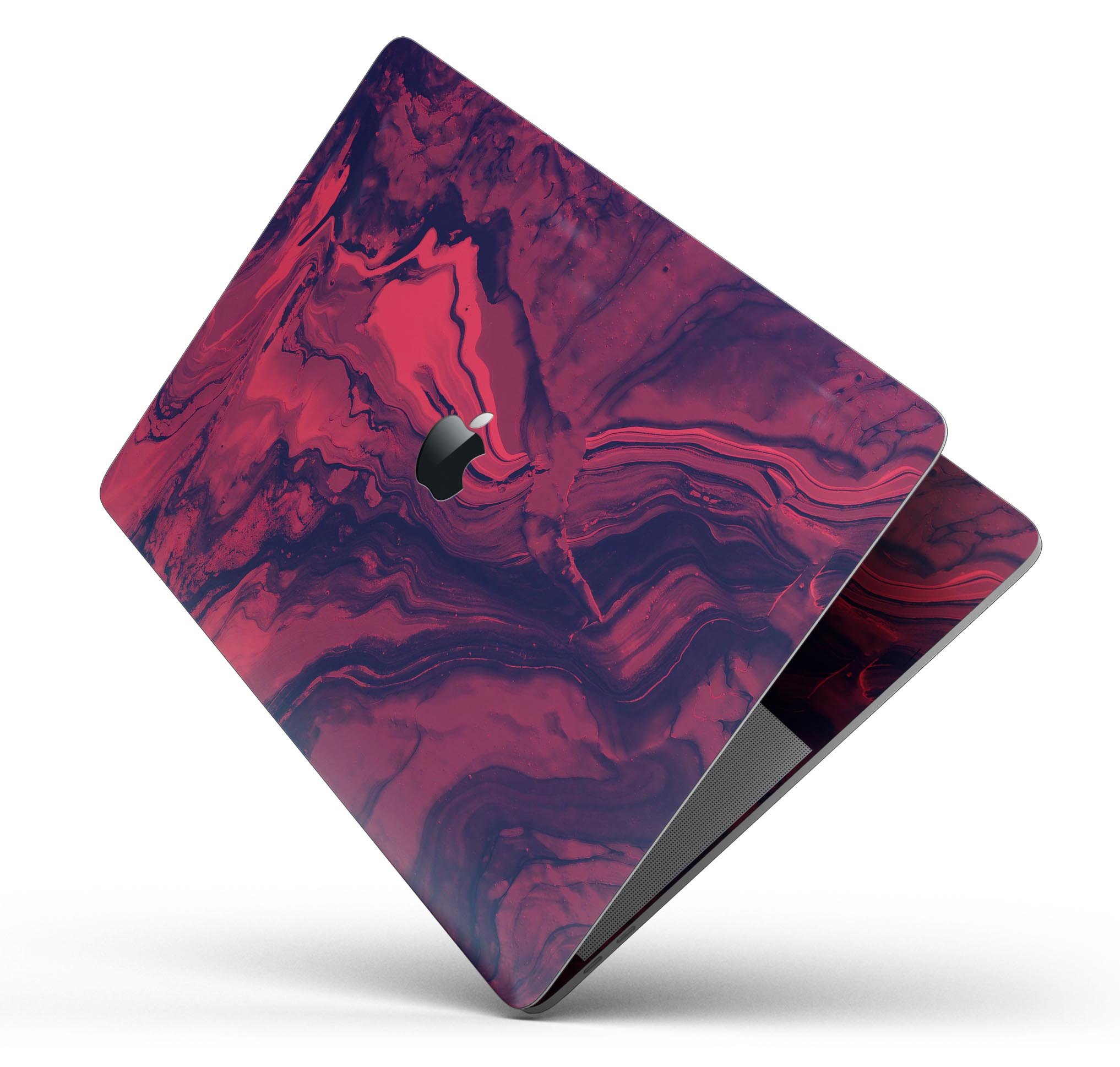 Liquid Abstract Paint Remix V6 skin decal wrap kit for MacBook, showcasing vibrant colors and a sleek design.