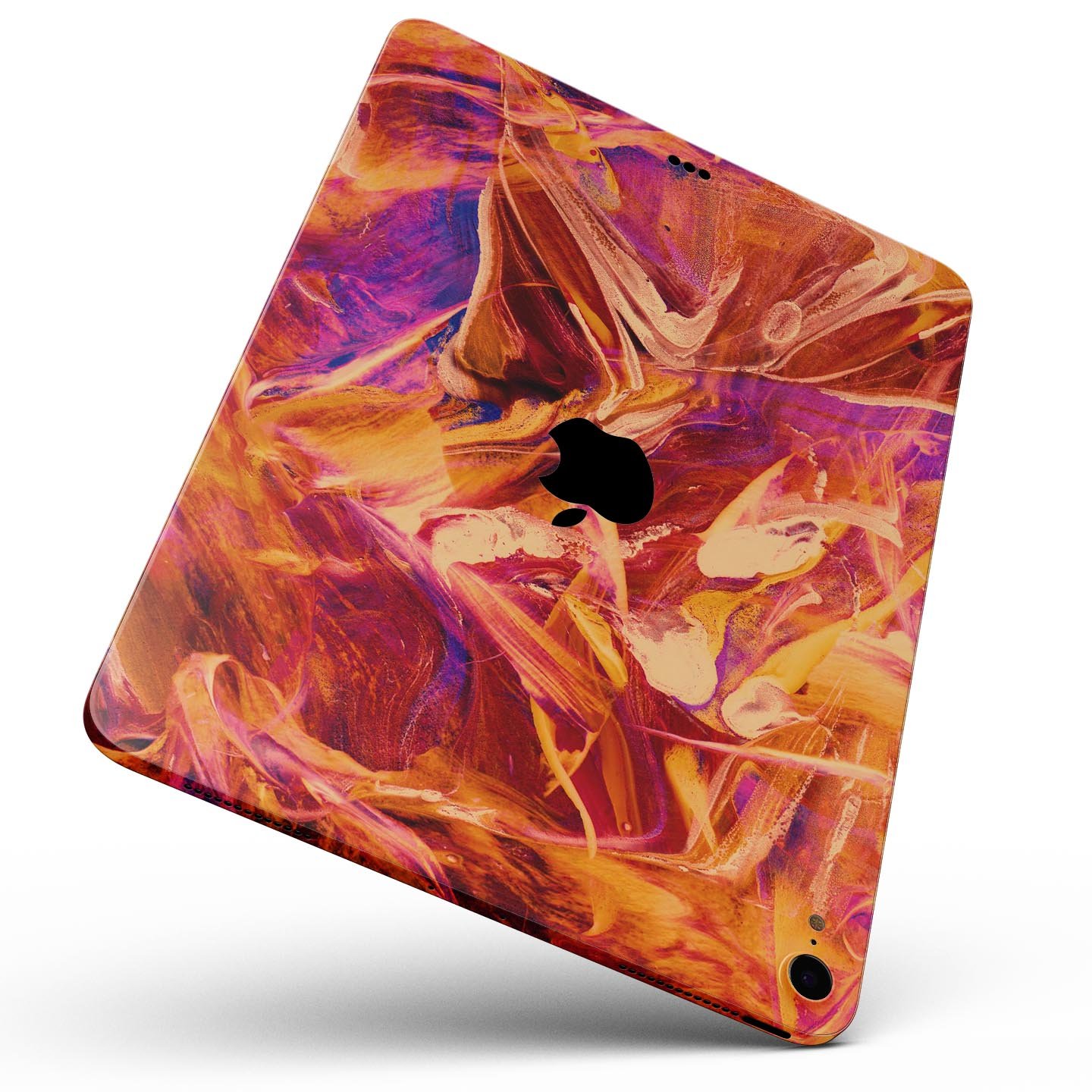 Liquid Abstract Paint Remix V60 full body skin decal for Apple devices, showcasing vibrant colors and premium 3M material.