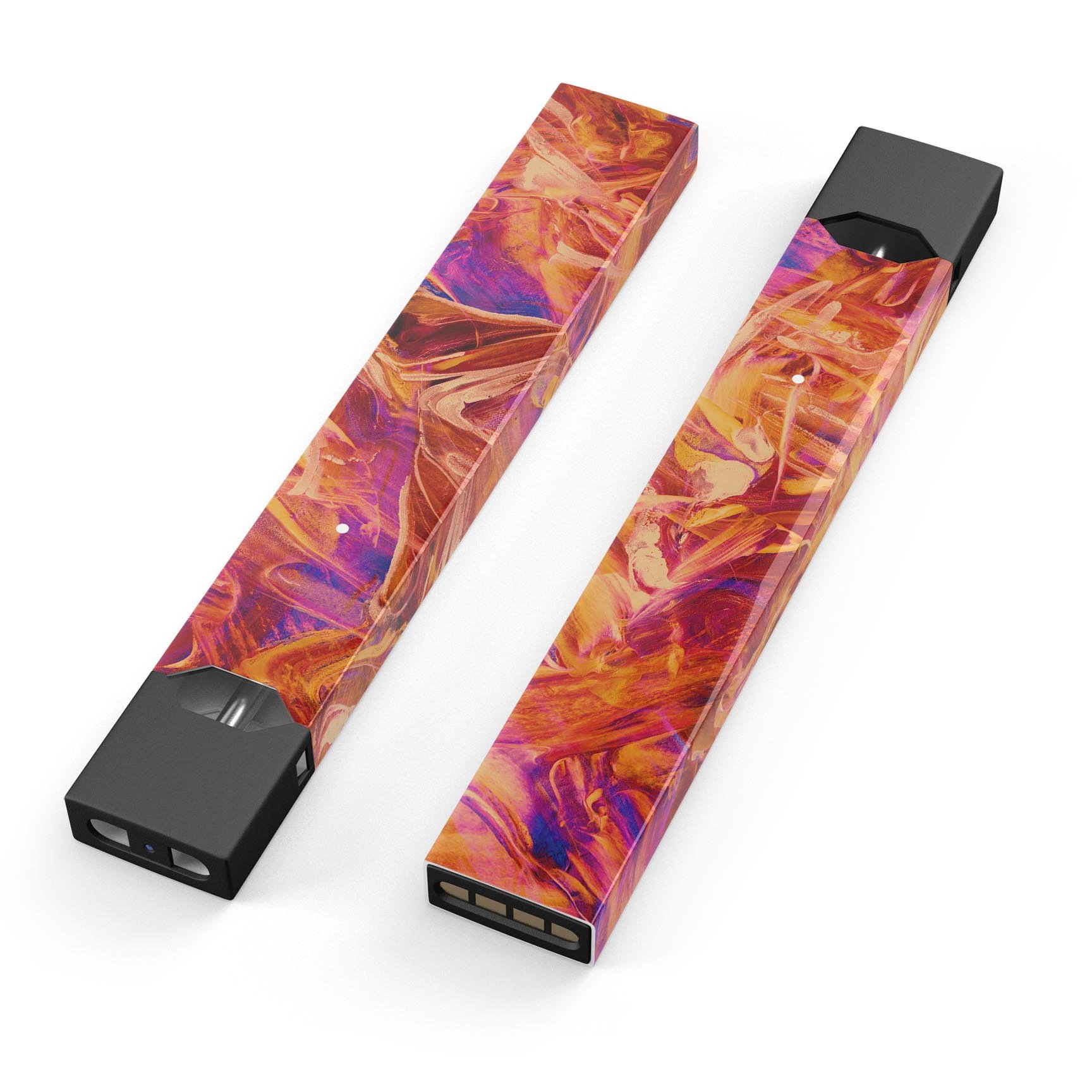 Liquid Abstract Paint Remix V60 skin-wrap for JUUL device, showcasing vibrant design and protective features.