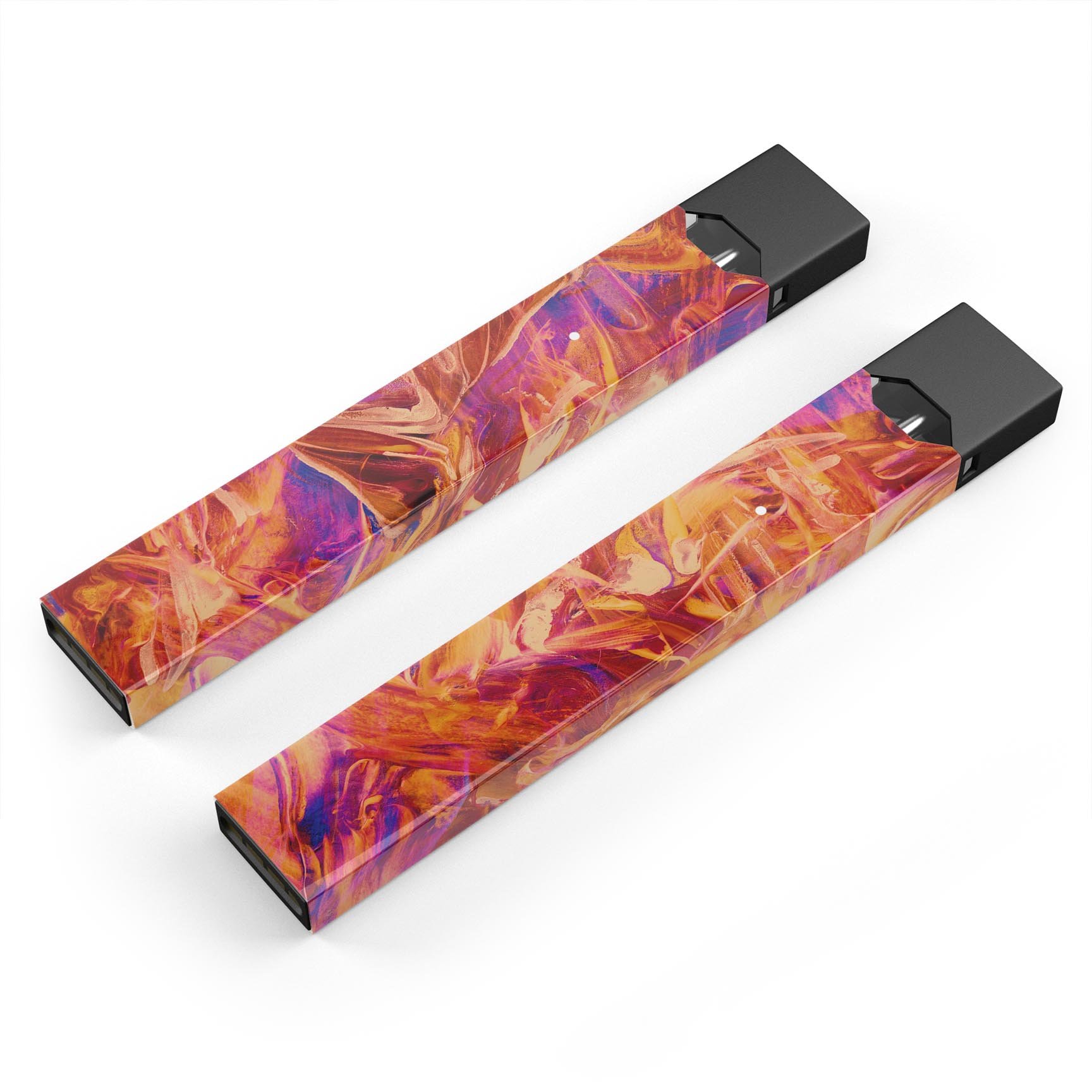 Liquid Abstract Paint Remix V60 skin-wrap for JUUL device, showcasing vibrant design and protective features.