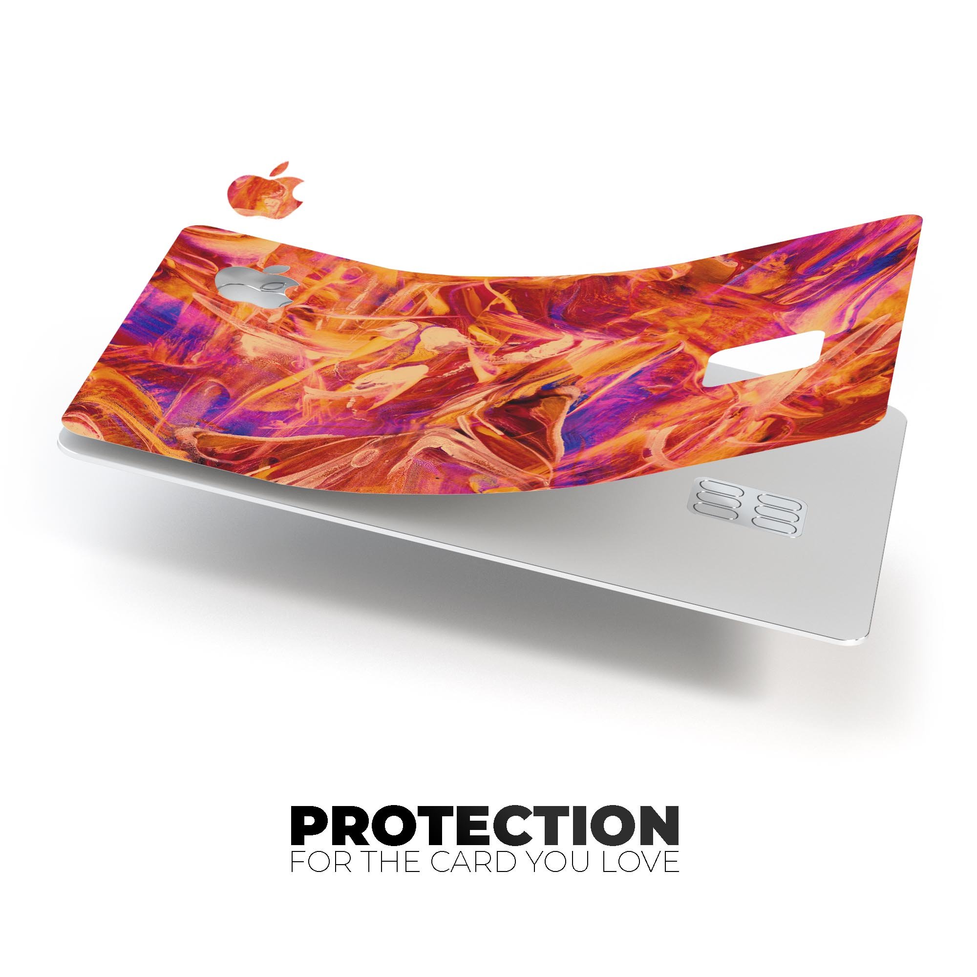 Liquid Abstract Paint Remix V60 skin for Apple Card, showcasing premium vinyl design and finishes.