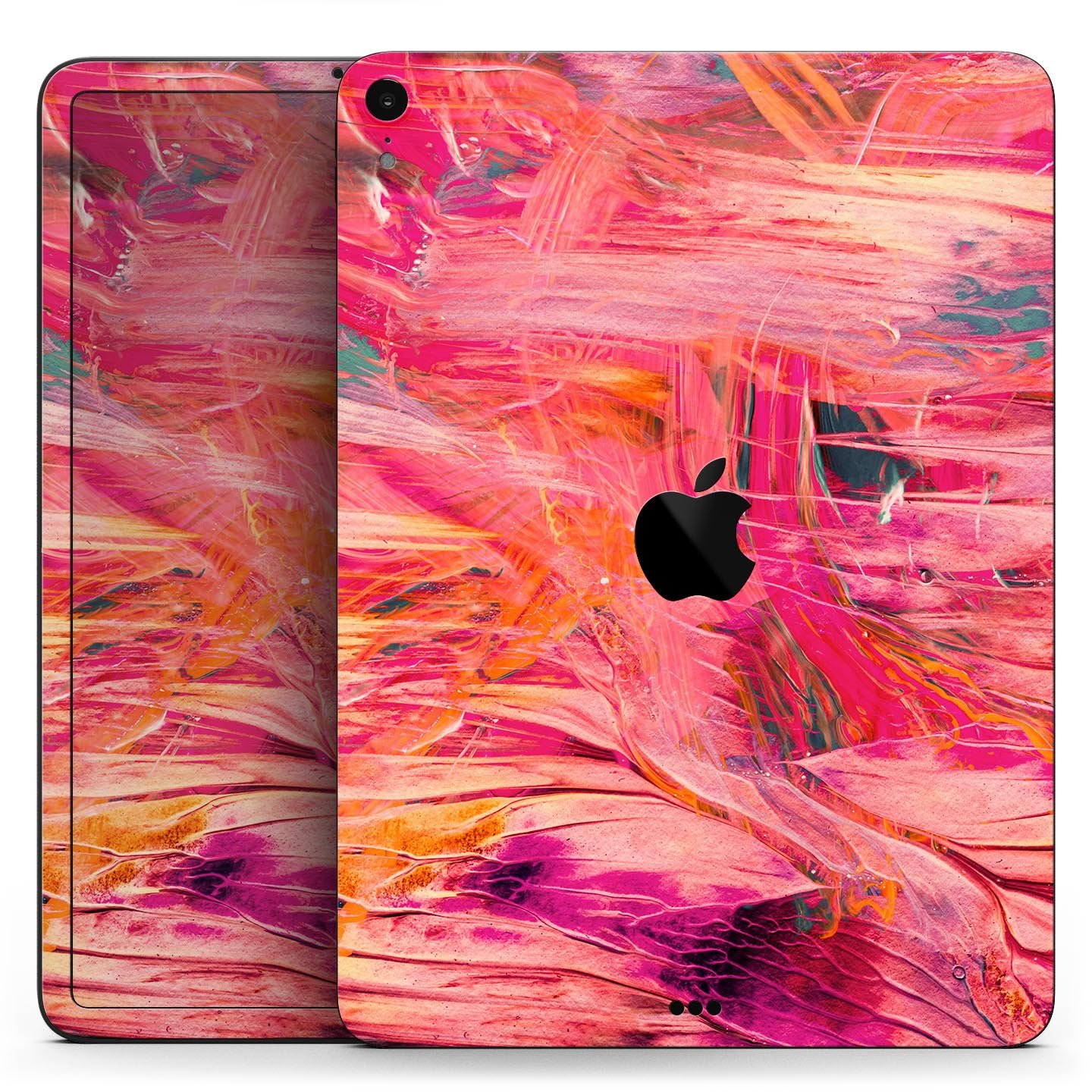 Liquid Abstract Paint Remix V61 skin decal for Apple devices, showcasing vibrant colors and a sleek design.