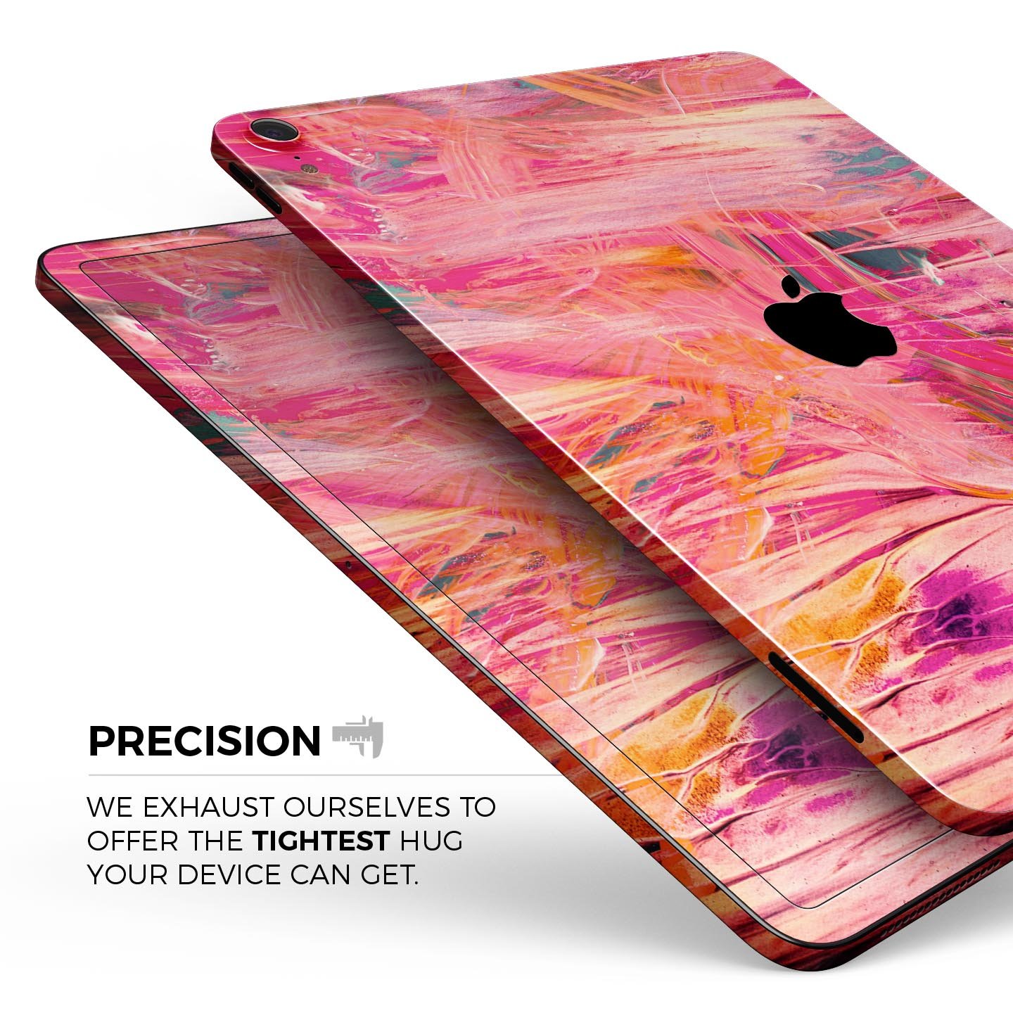 Liquid Abstract Paint Remix V61 skin decal for Apple devices, showcasing vibrant colors and a sleek design.