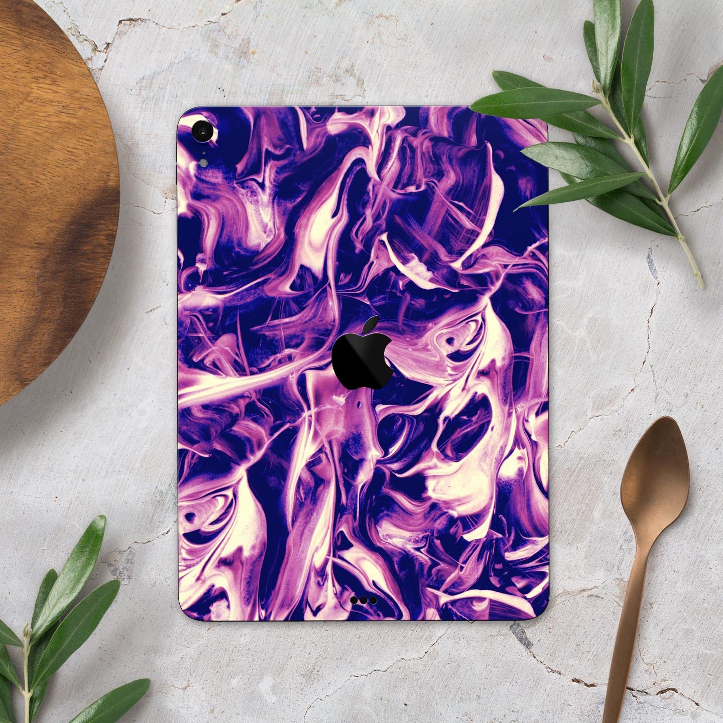 Liquid Abstract Paint Remix V63 full body skin decal for Apple devices, showcasing vibrant abstract design and premium 3M material.