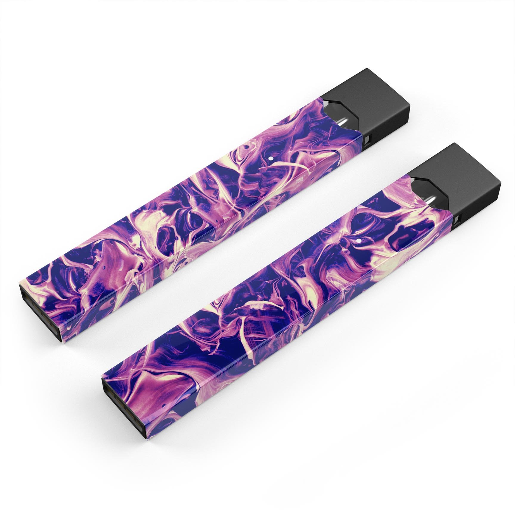 Liquid Abstract Paint Remix V63 skin-wrap for JUUL device, featuring vibrant colors and a protective design.