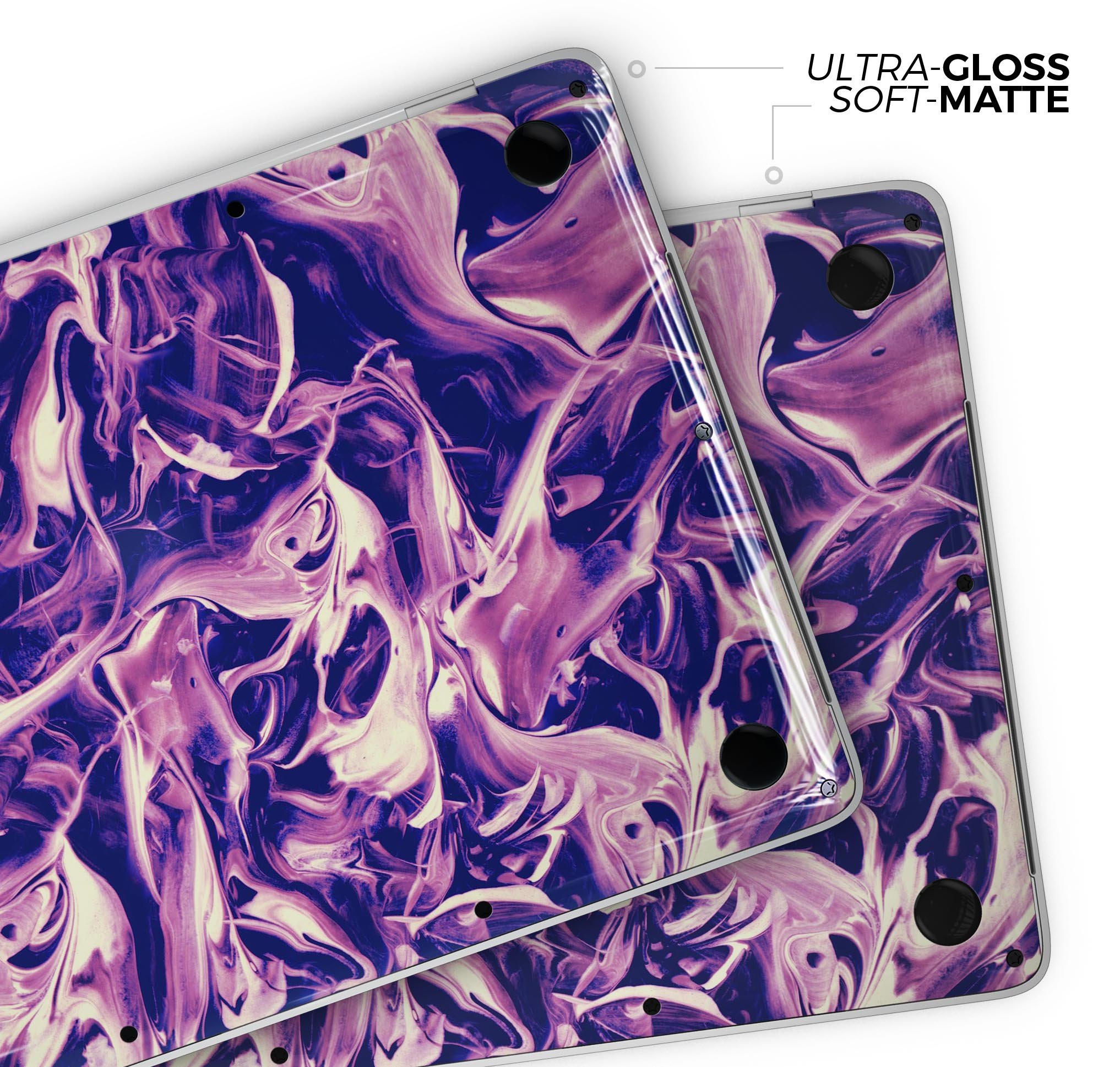 Liquid Abstract Paint Remix V63 skin decal wrap kit for Apple MacBook, showcasing vibrant colors and a sleek design.