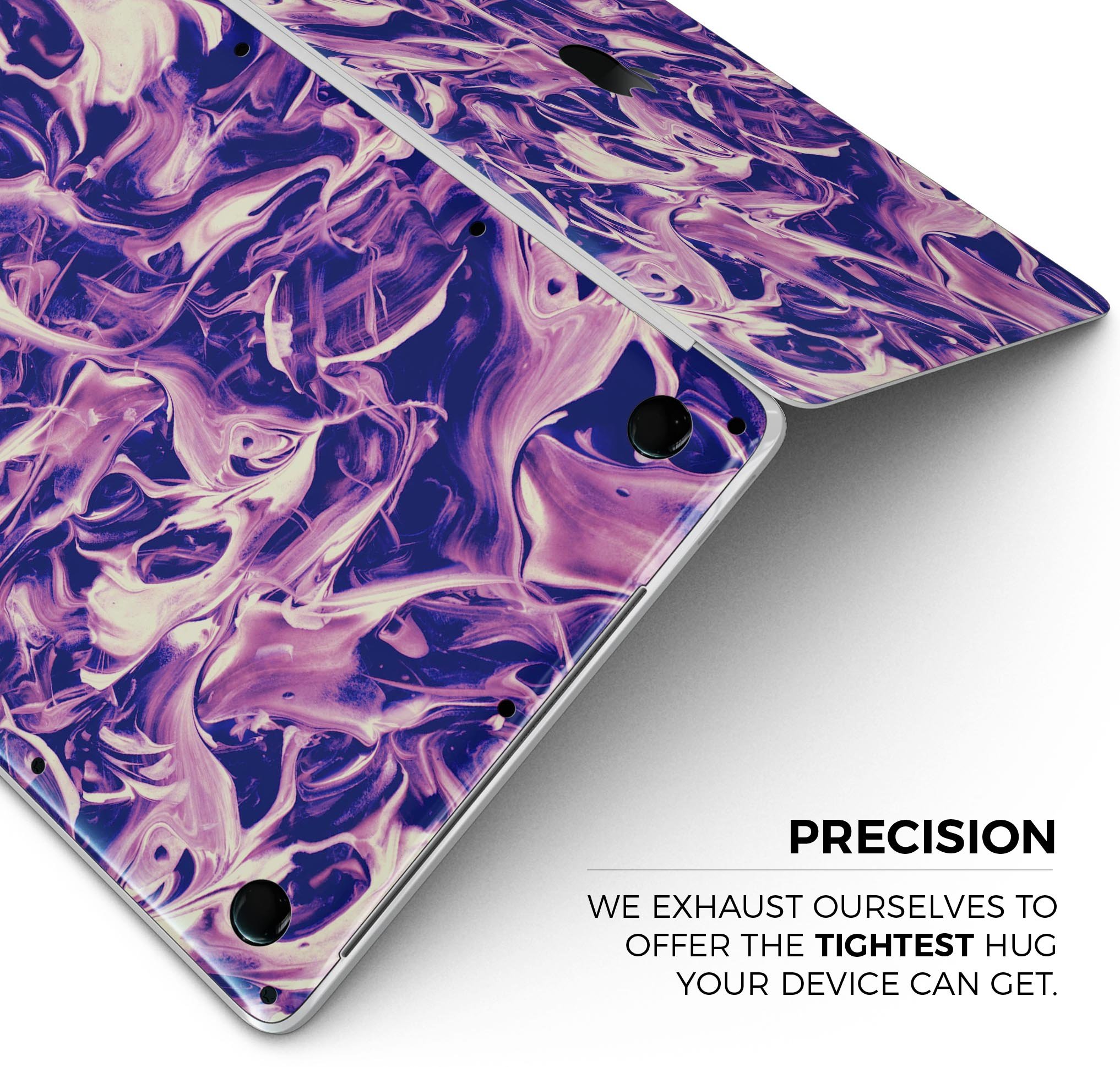Liquid Abstract Paint Remix V63 skin decal wrap kit for Apple MacBook, showcasing vibrant colors and a sleek design.