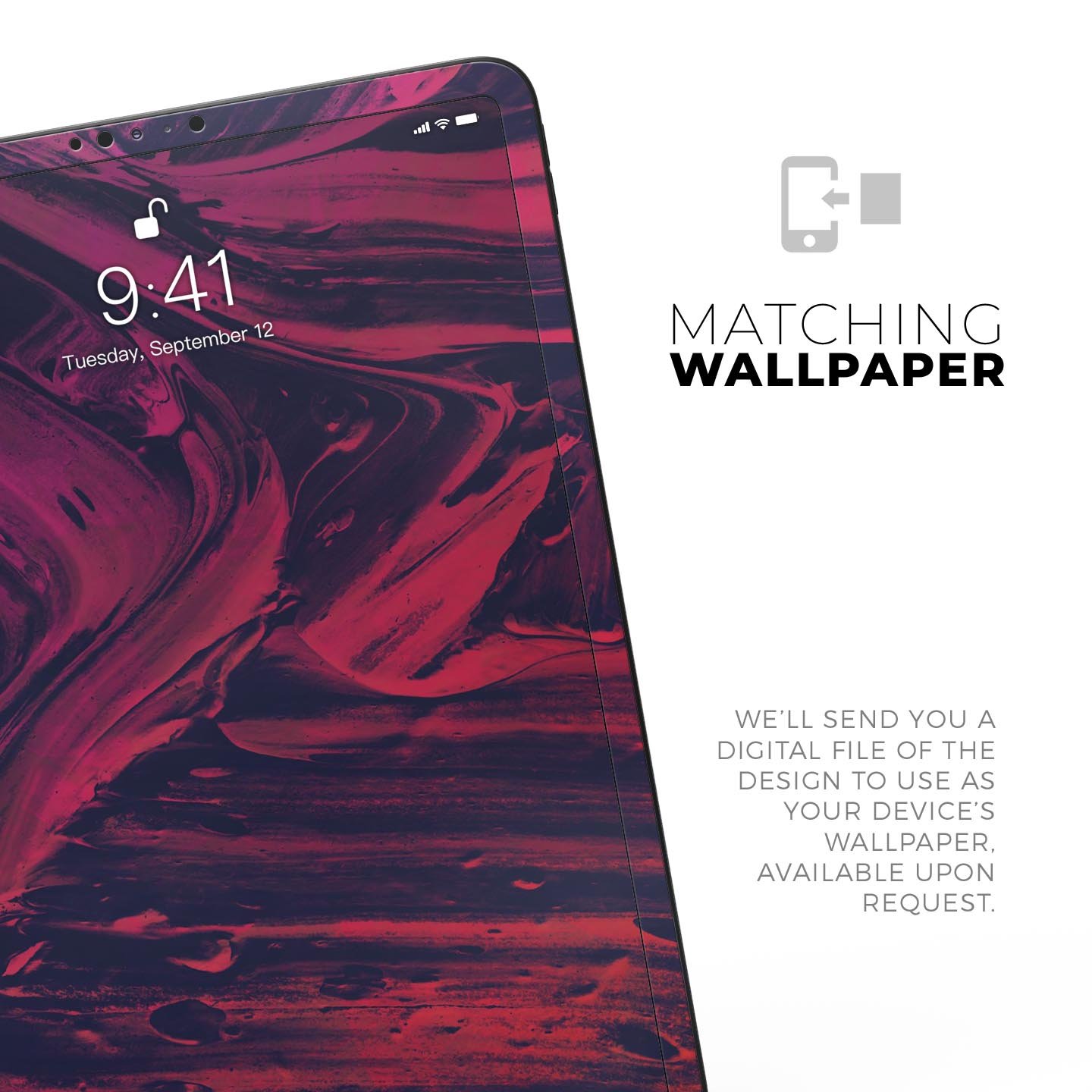 Liquid Abstract Paint Remix V67 full body skin decal for Apple devices, showcasing vibrant colors and a sleek design.