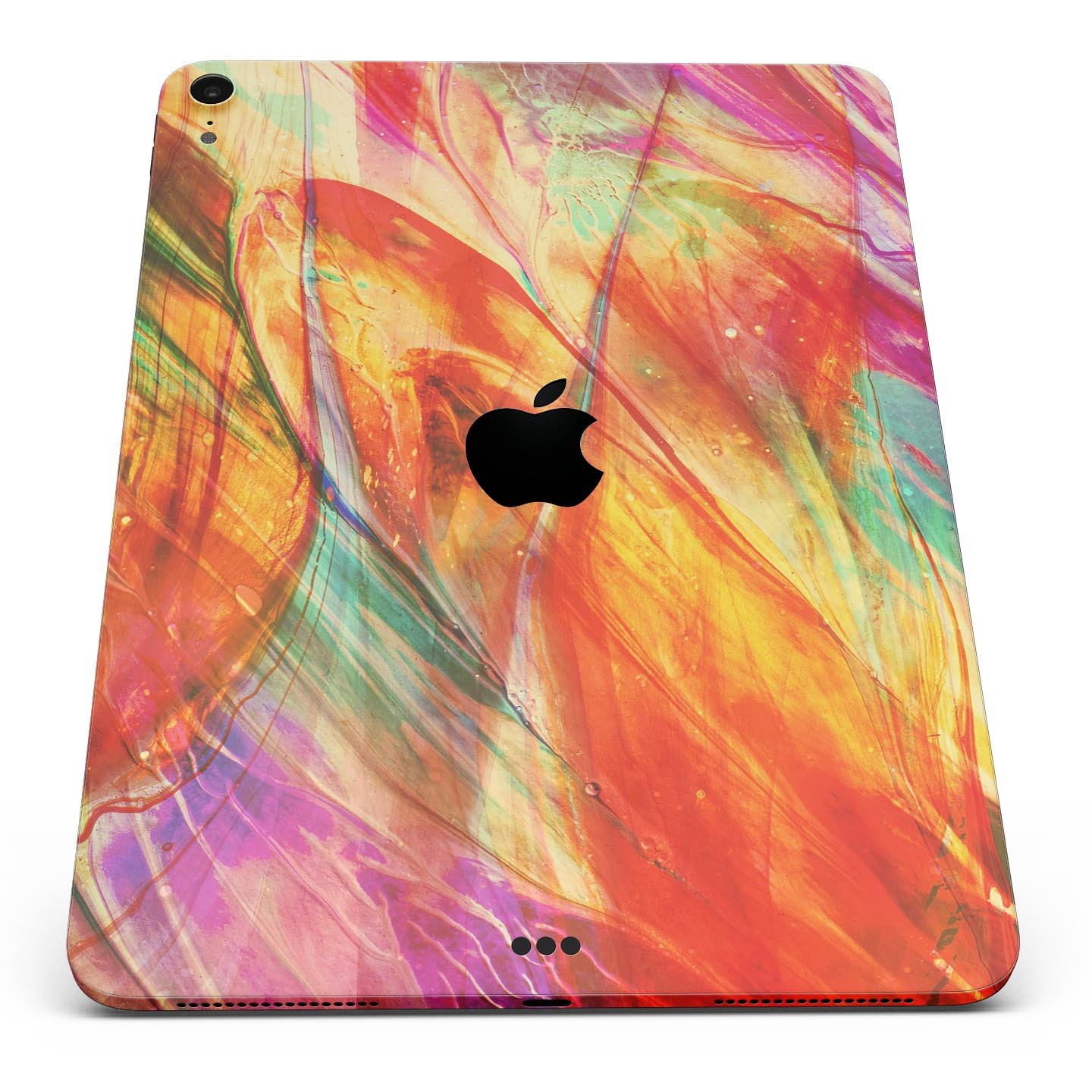Liquid Abstract Paint Remix V72 skin decal for Apple devices, showcasing vibrant abstract design and premium 3M material.